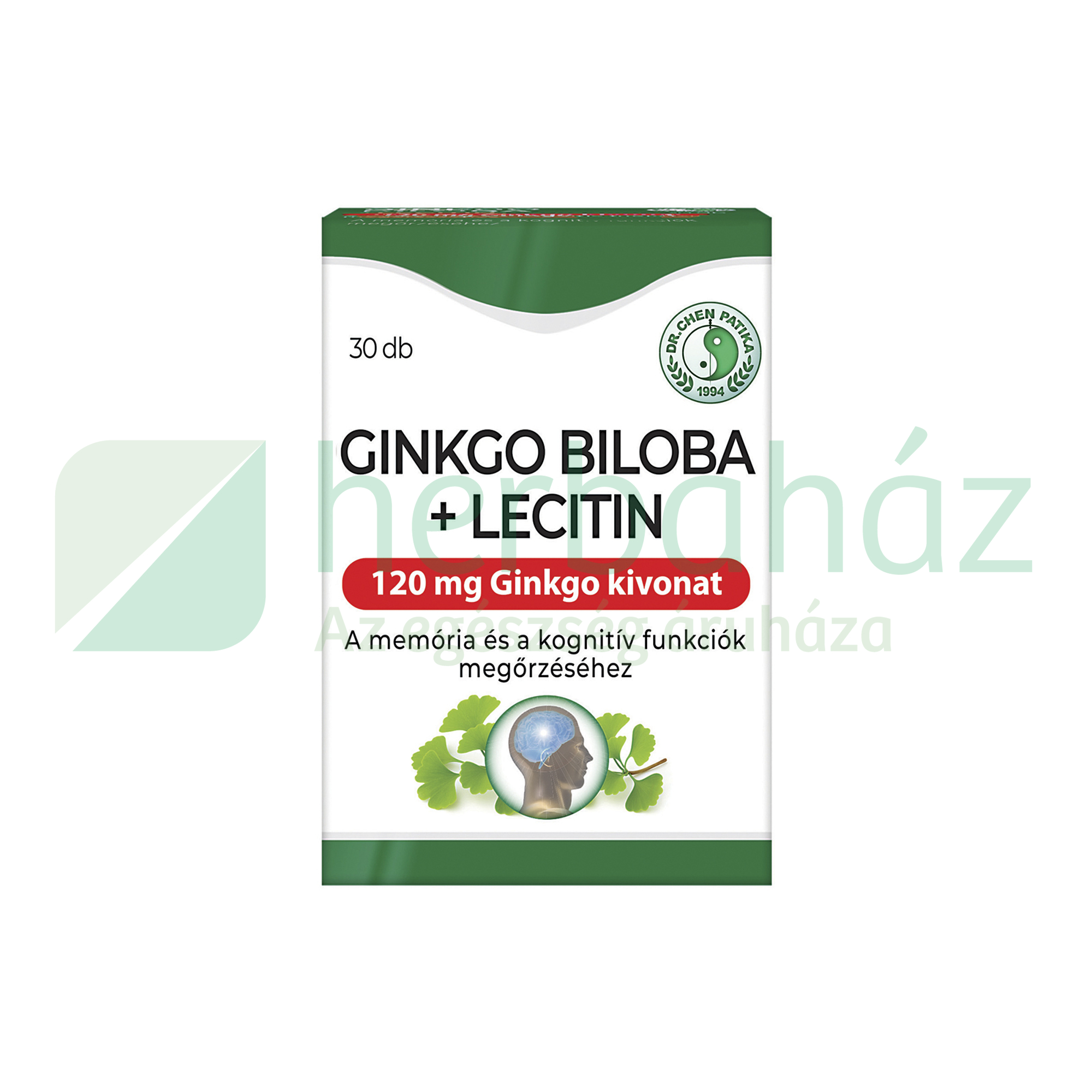 DR.CHEN GINKGO BILOBA 120MG+LECITIN KAPSZULA 30DB