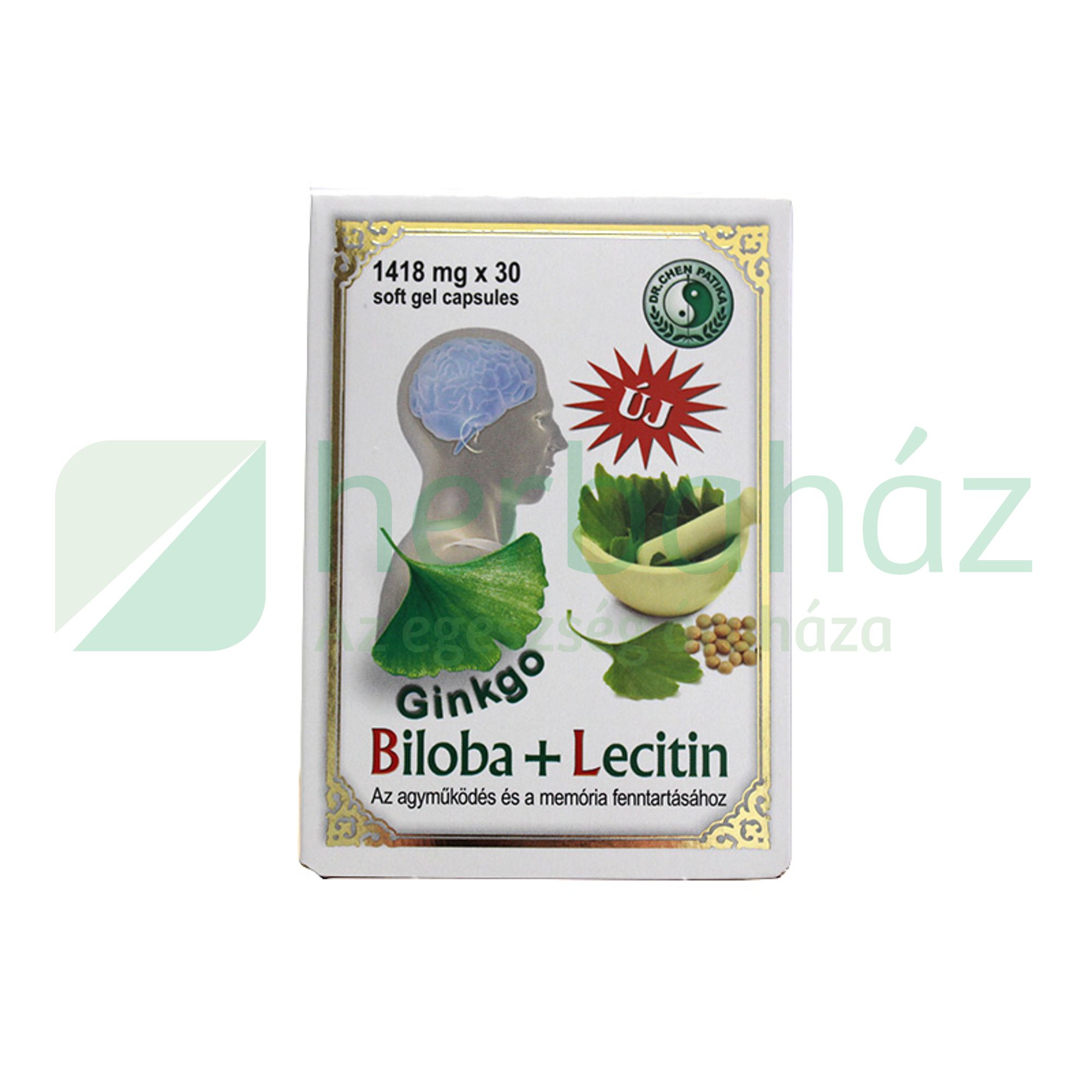 DR.CHEN GINKGO BILOBA + LECITIN KAPSZULA 30DB