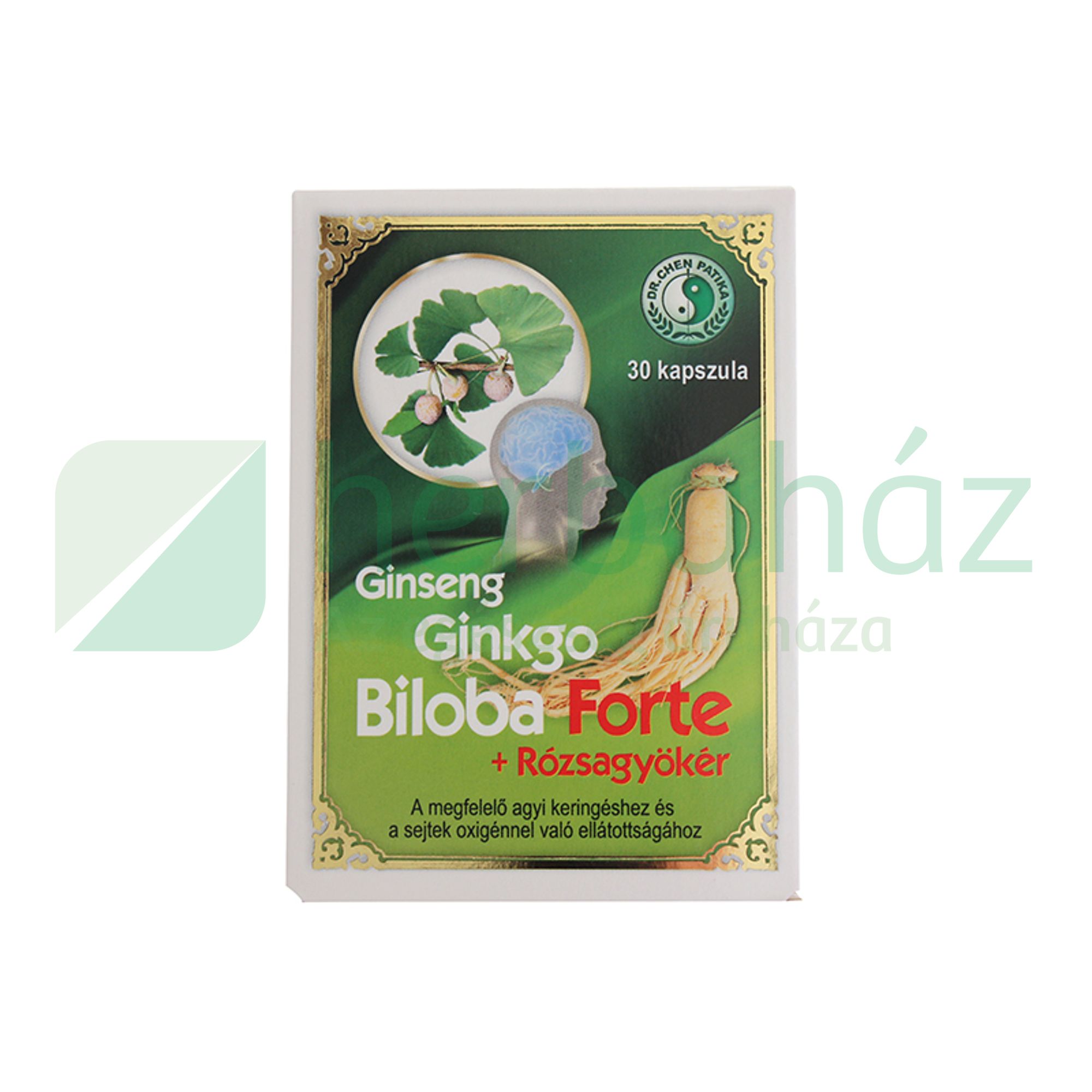 DR.CHEN GINSENG GINKGO BILOBA FORTE KAPSZULA 30DB