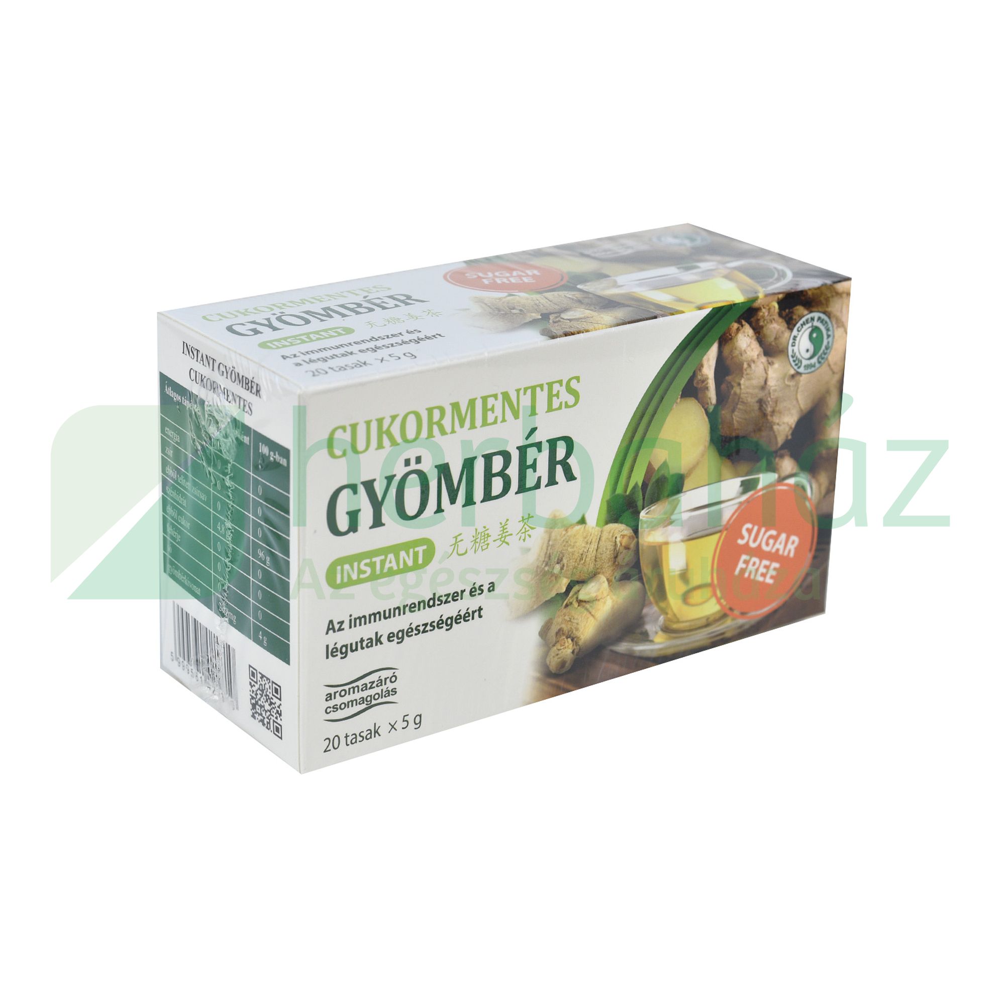 DR.CHEN INSTANT GYÖMBÉR TEA CUKORMENTES 20DB