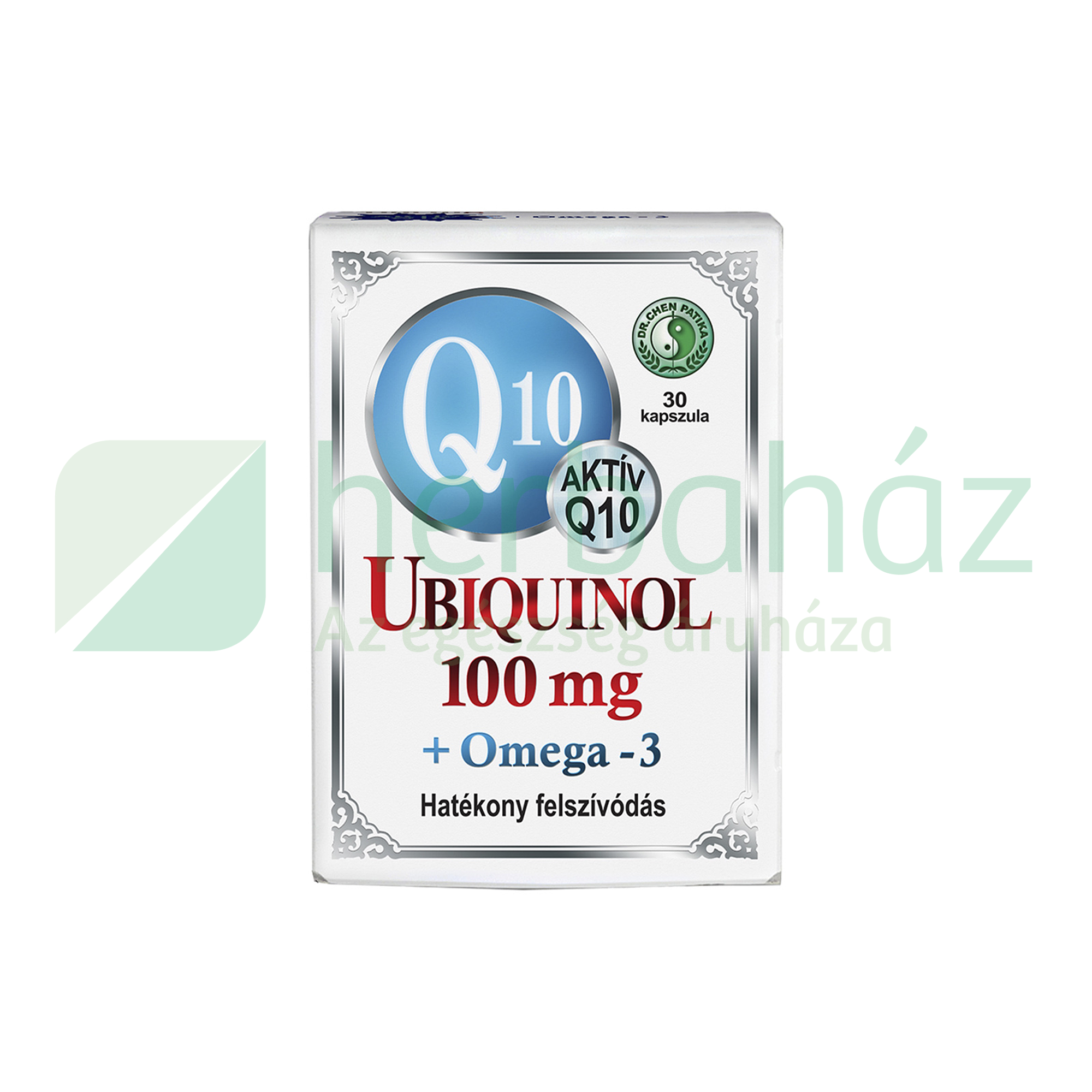 DR.CHEN Q10 UBIQUINOL 100MG+OMEGA3 LÁGYZSELATIN KAPSZULA 30DB