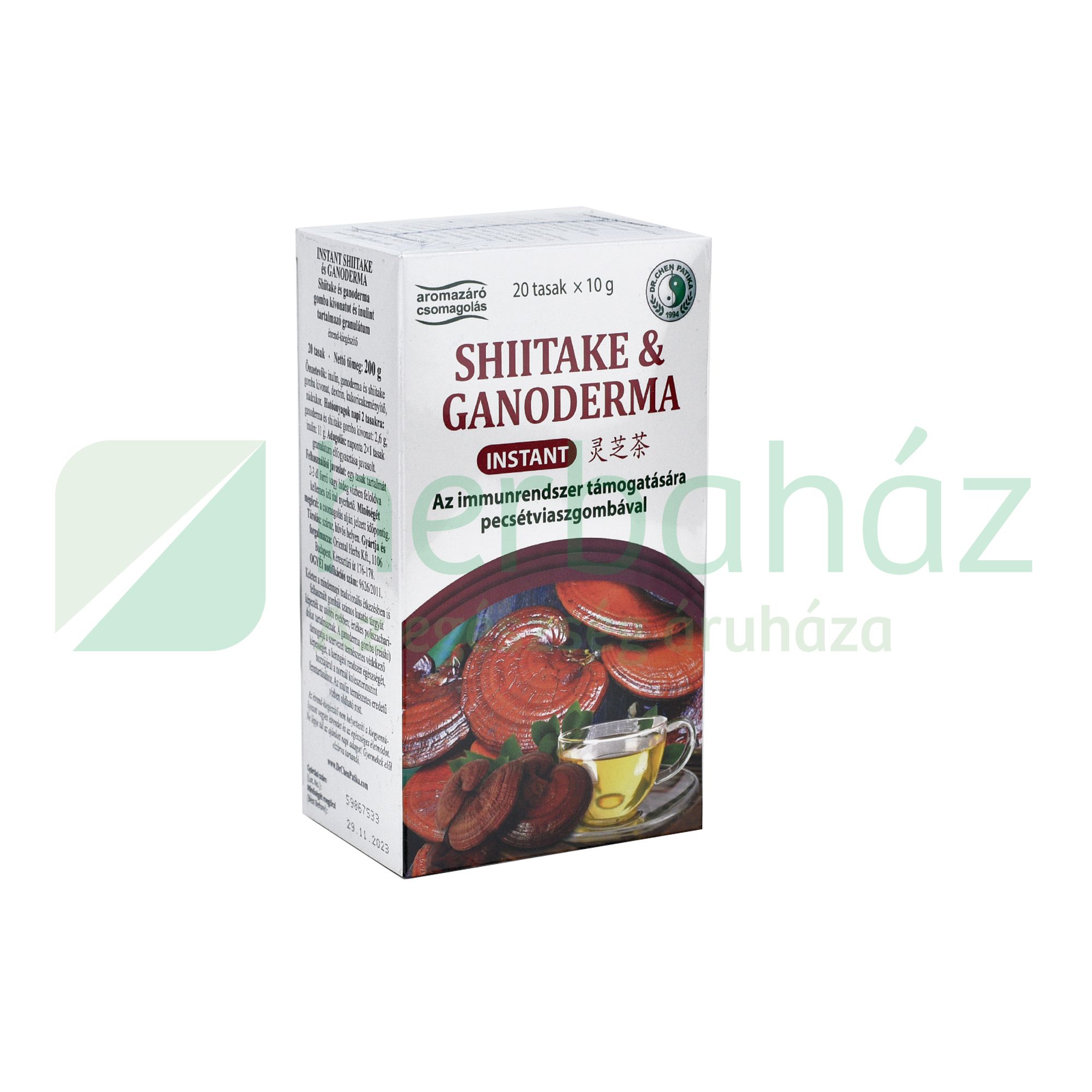 DR.CHEN TEA SHIITAKE ÉS GANODERMA INSTANT 200G