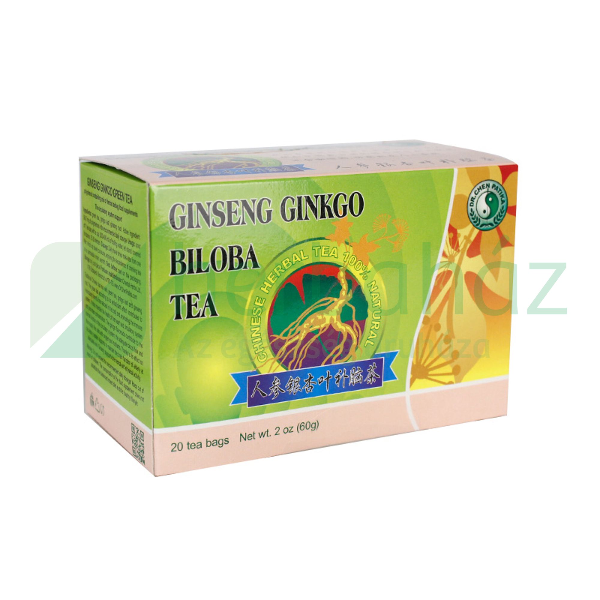 DR.CHEN TEAKEVERÉK GINSENG GINKGO+ZÖLDTEA FILTERES 20DB