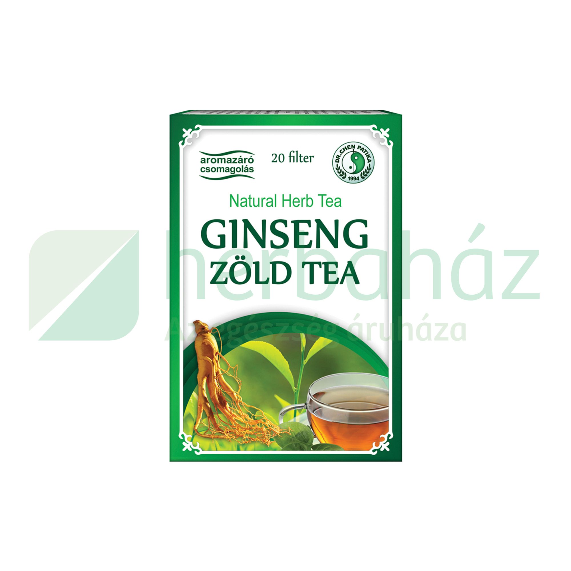 DR.CHEN TEAKEVERÉK GINSENG+ZÖLDTEA FILTERES 20DB