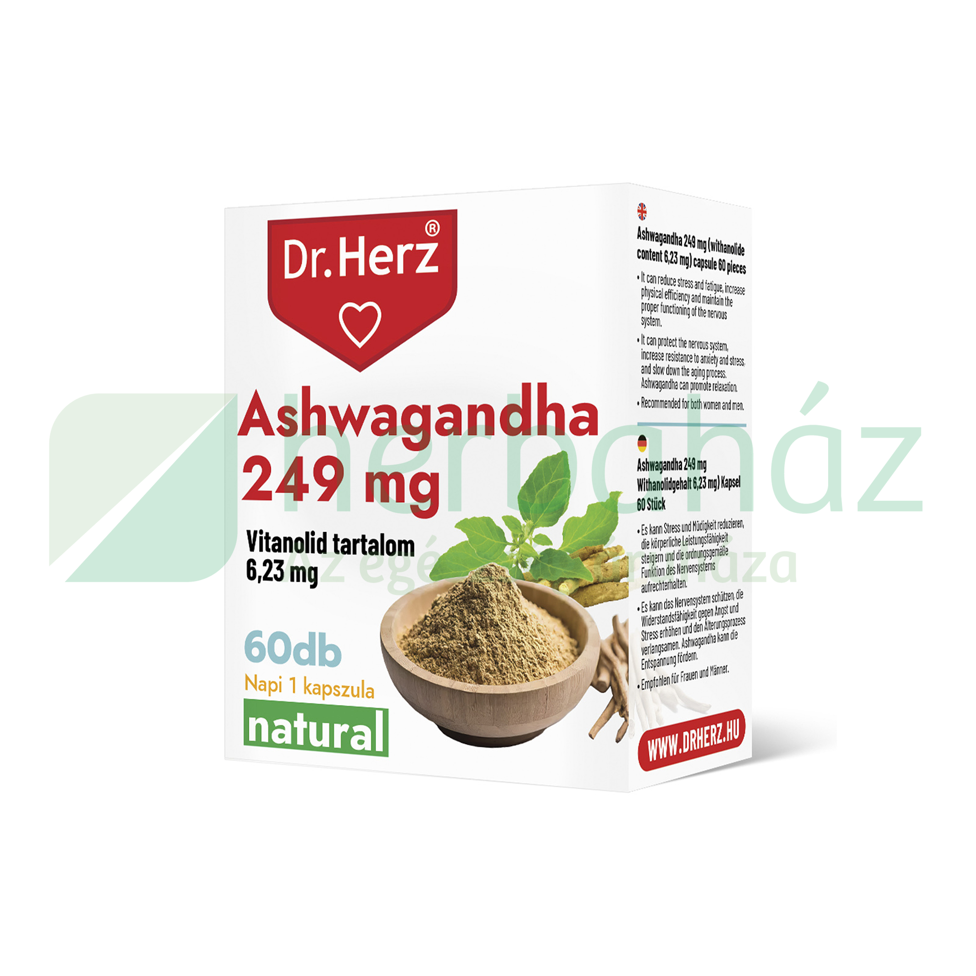 DR. HERZ ASHWAGANDHA 249MG KAPSZULA 60DB