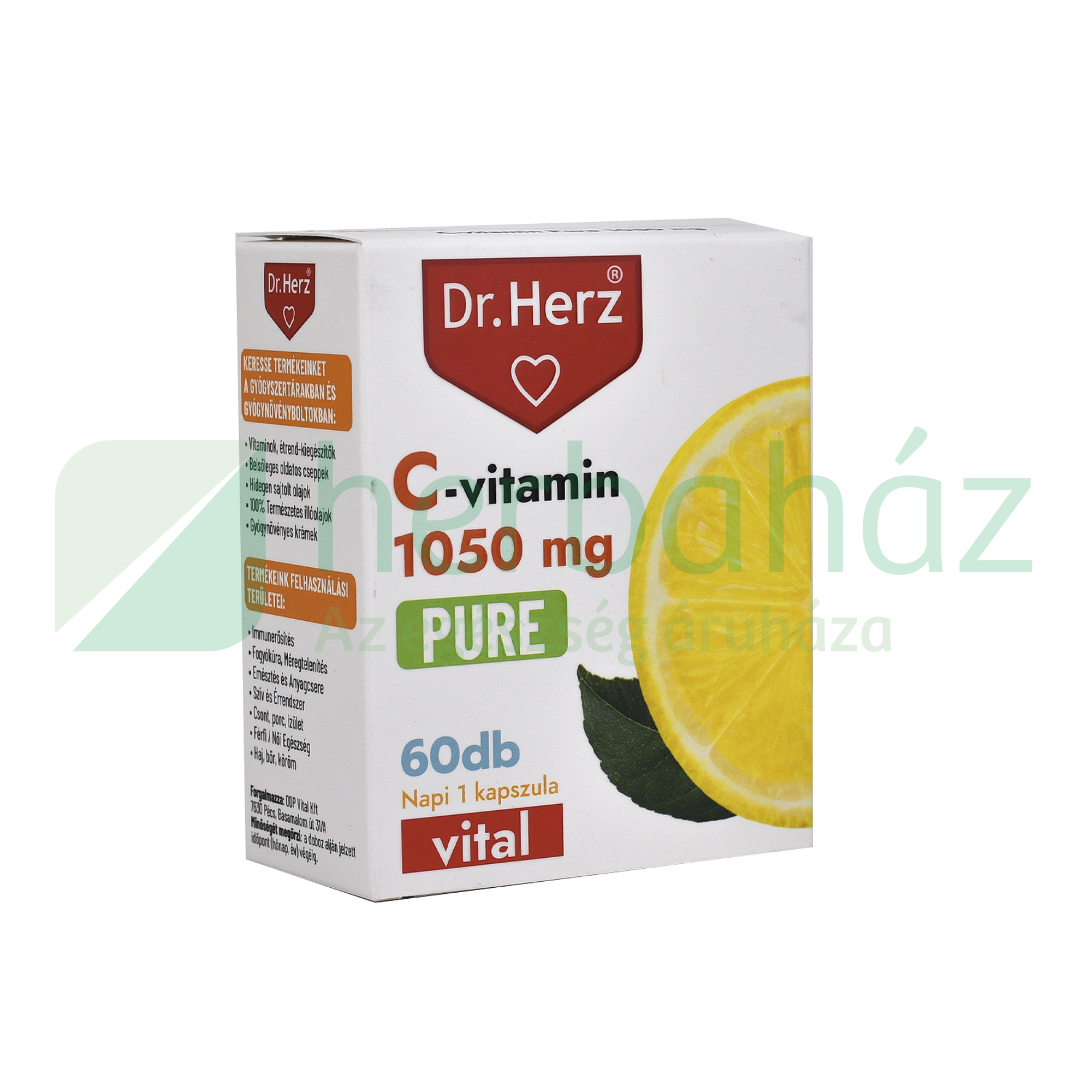 DR. HERZ C-VITAMIN 1050 MG PURE KAPSZULA 60DB