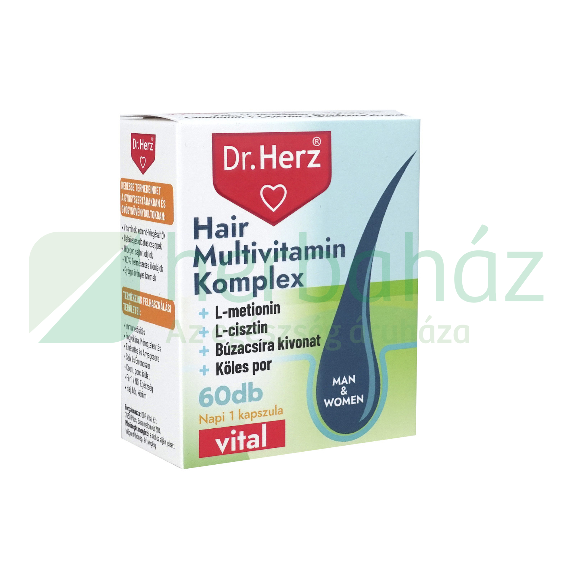 DR. HERZ HAIR MULTIVITAMIN KOMPLEX KAPSZULA 60DB