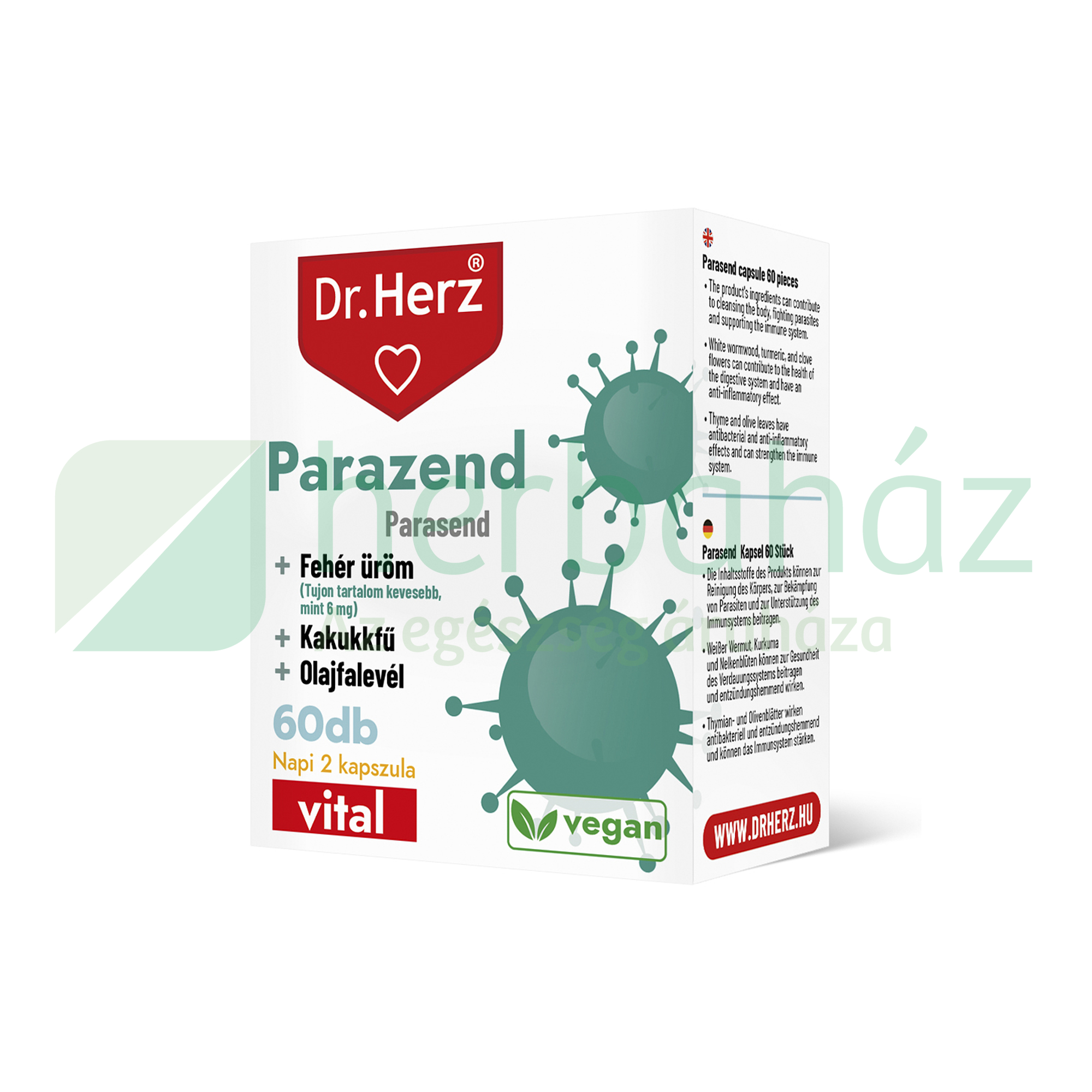 DR. HERZ PARAZEND KAPSZULA 60DB