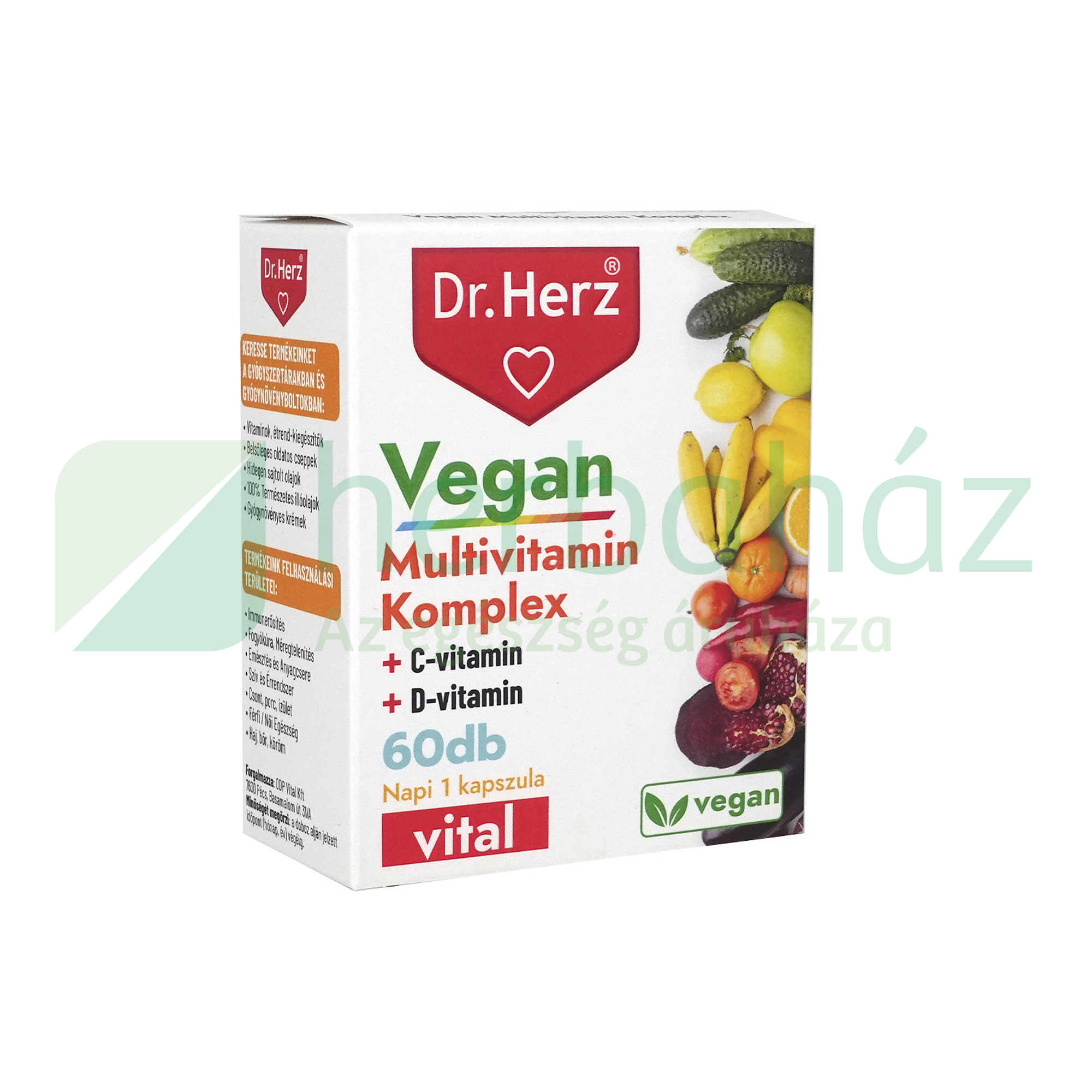 DR. HERZ VEGAN MULTIVITAMIN KAPSZULA 60DB