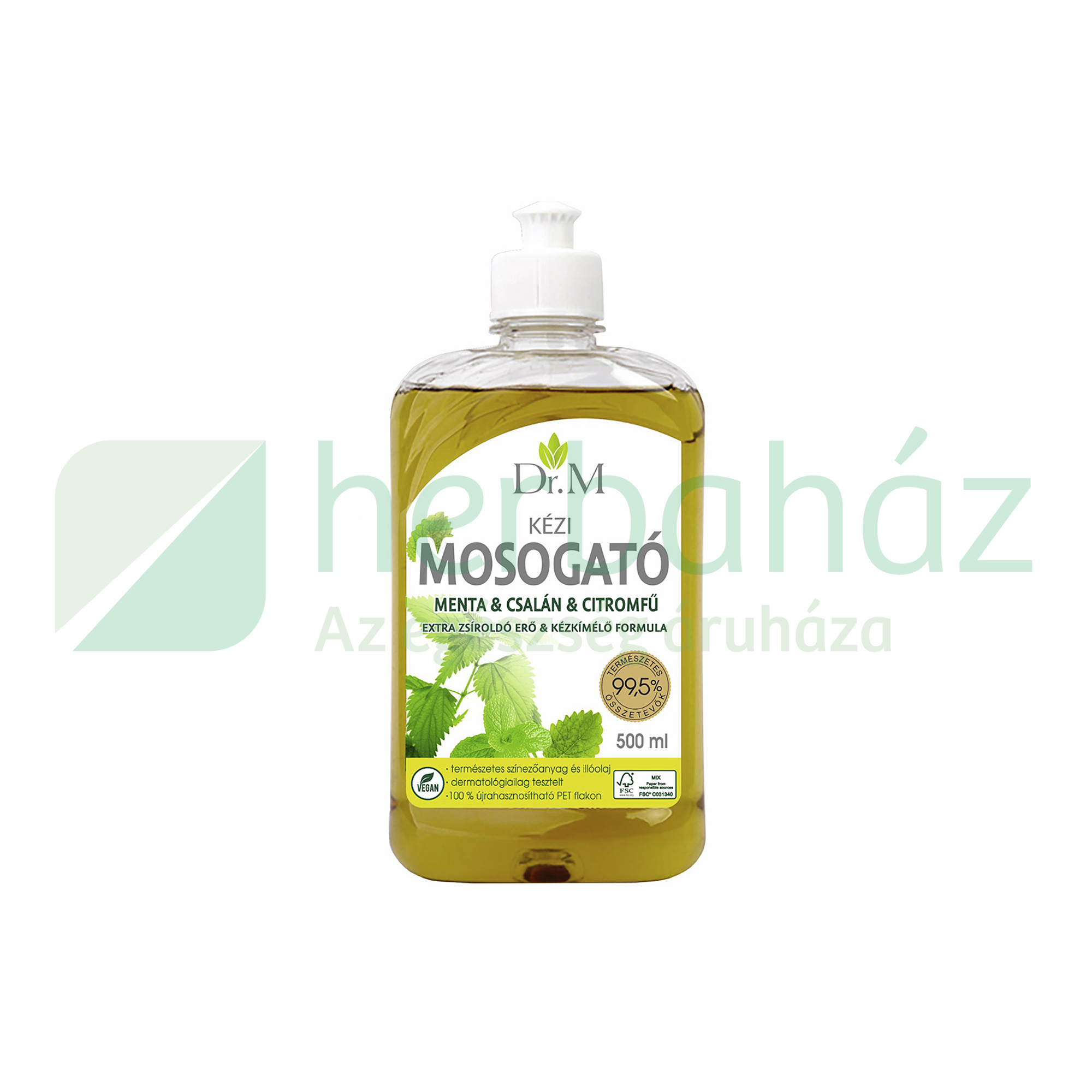 DR.M KÉZI MOSOGATÓ MENTA-CSALÁN-CITROMFŰ ILLATÚ 500ML