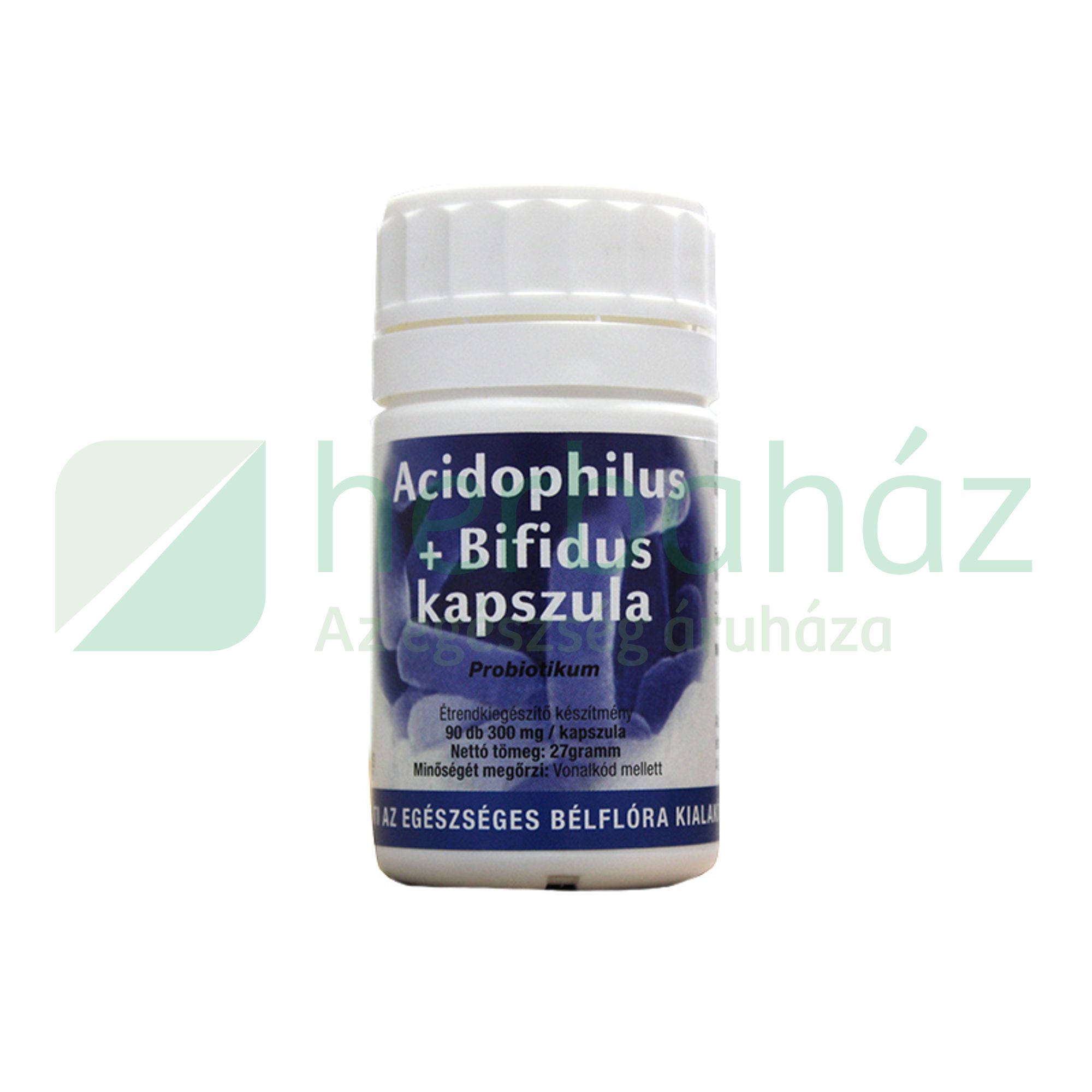 DR.MARCUS ACIDOPHILUS + BIFIDUS 300MG KAPSZULA 90DB