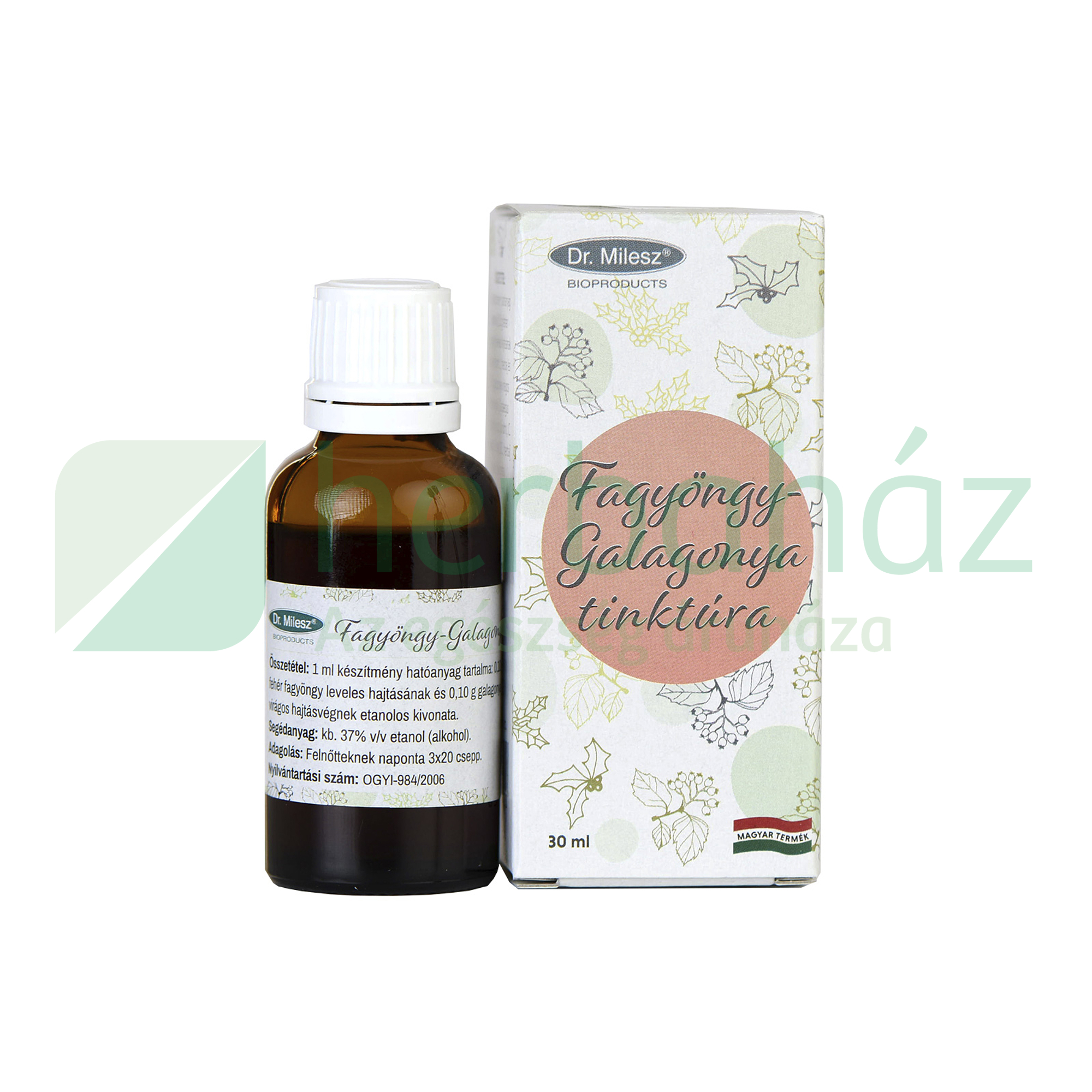 DR.MILESZ FAGYÖNGY+GALAGONYA TINKTÚRA 30ML