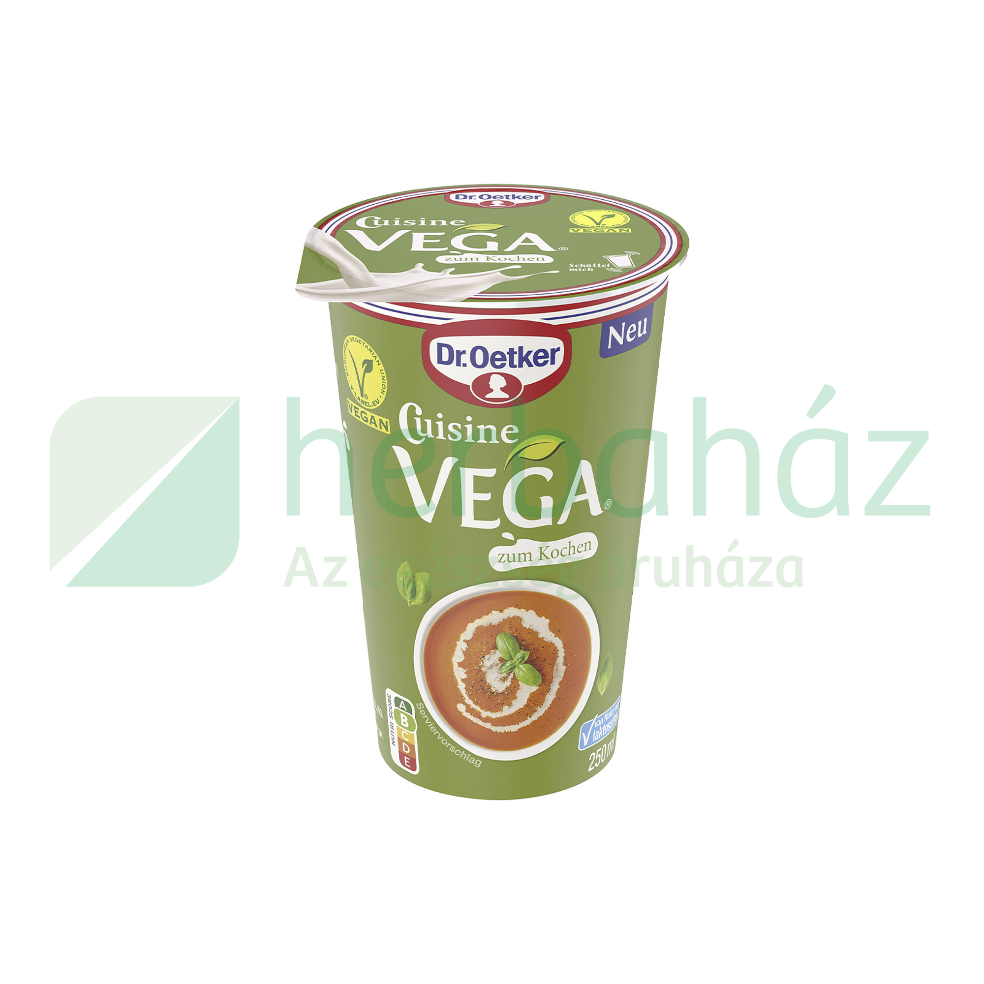 DR.OETKER VEGAN CUISINE VEGA NÖVÉNYI KÉSZÍTMÉNY FŐZŐTEJSZÍN HELYETTESÍTÉSÉRE 250ML[H]