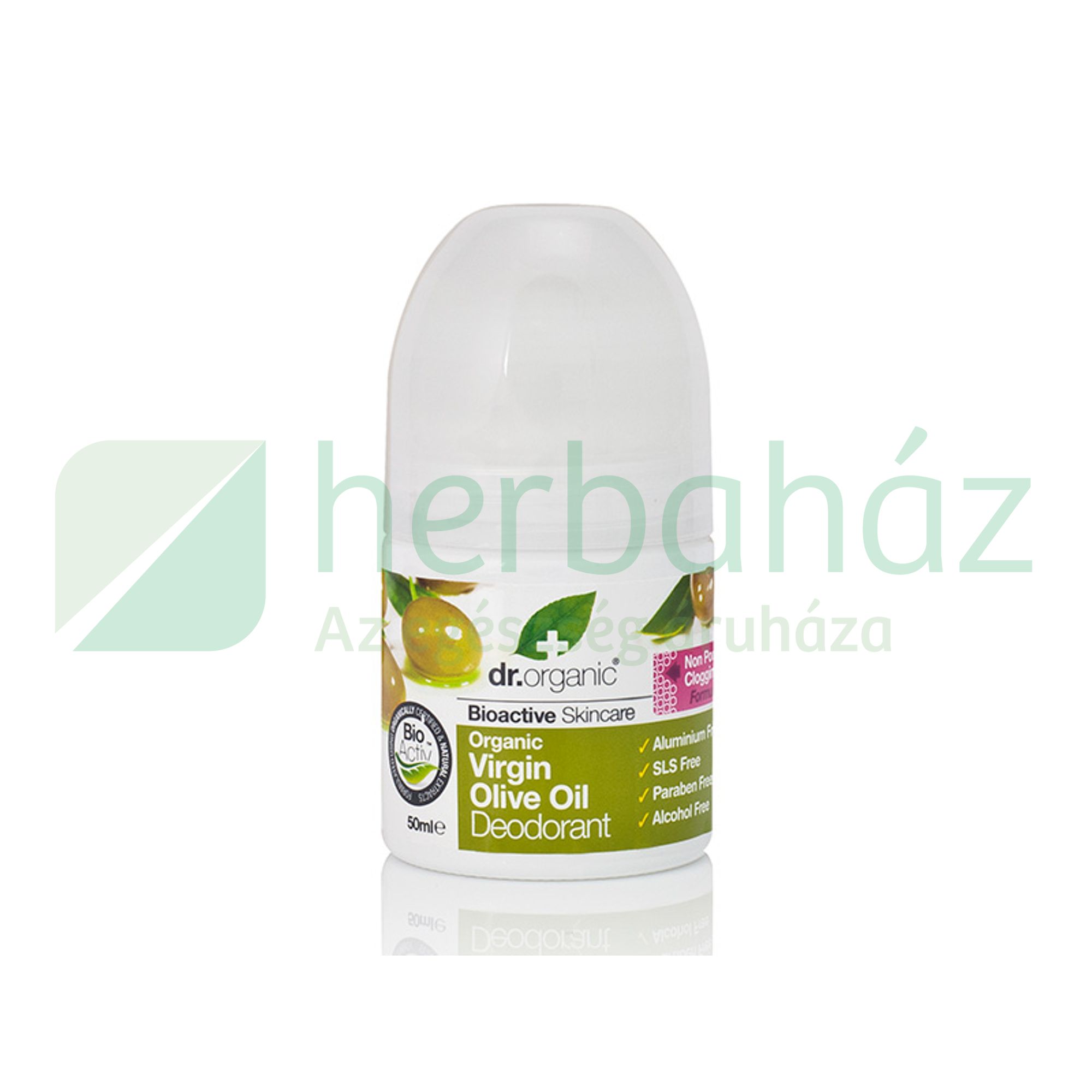 DR.ORGANIC GOLYÓS DEZODOR BIO SZŰZ OLIVAOLAJJAL 50ML