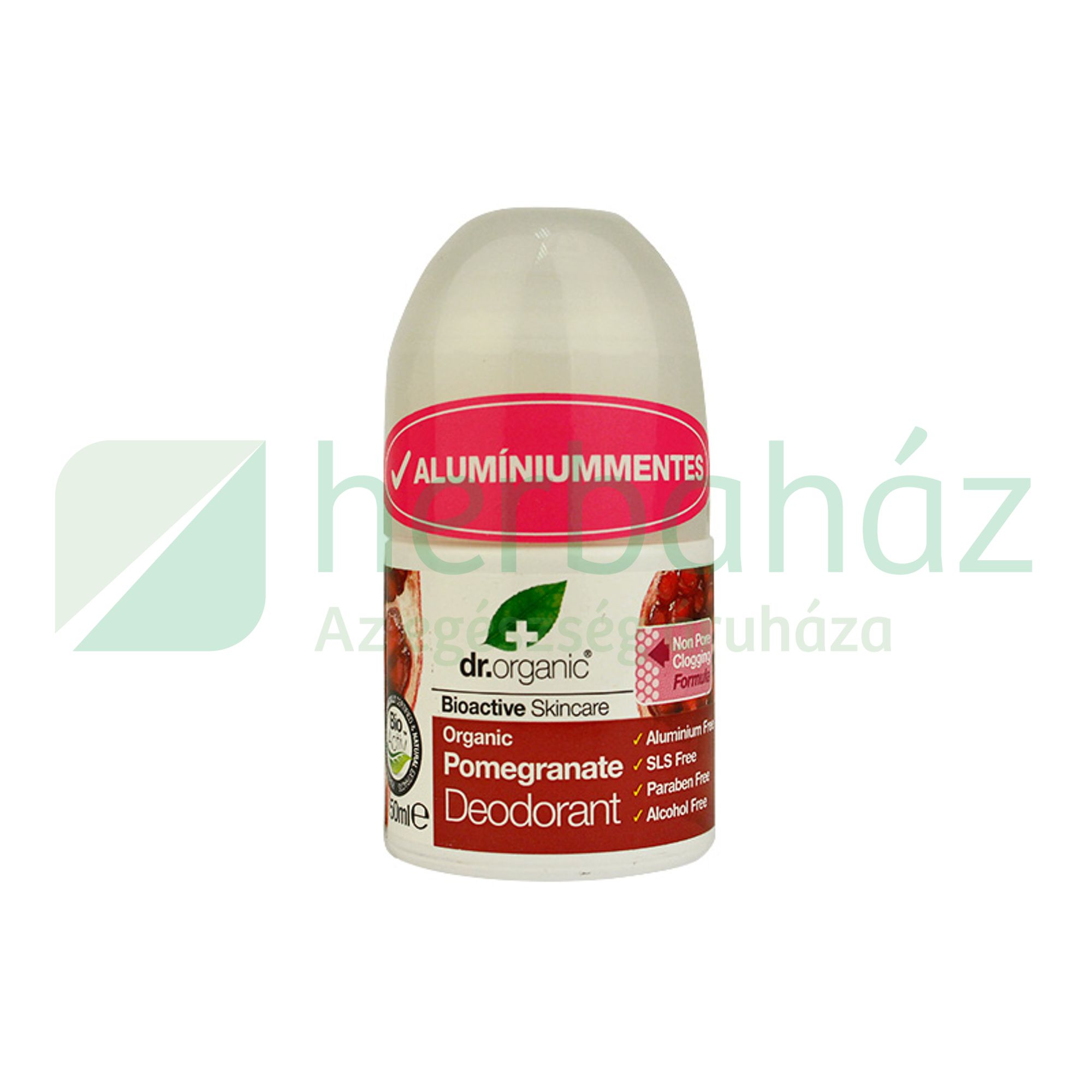 DR.ORGANIC GOLYÓS DEZODOR GRÁNÁTALMA 50ML