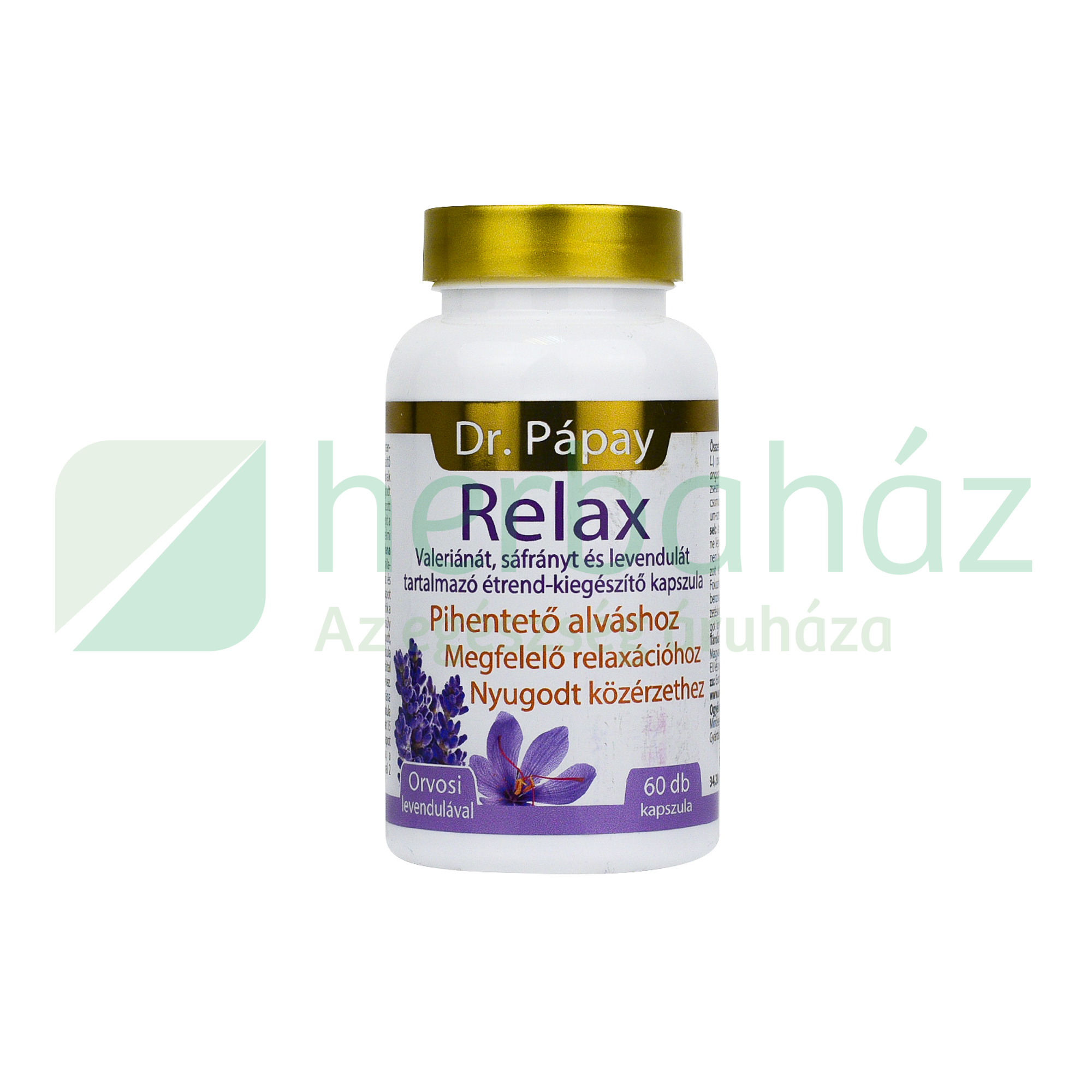DR. PÁPAY RELAX ÉTREND-KIEGÉSZÍTŐ KAPSZULA 60DB