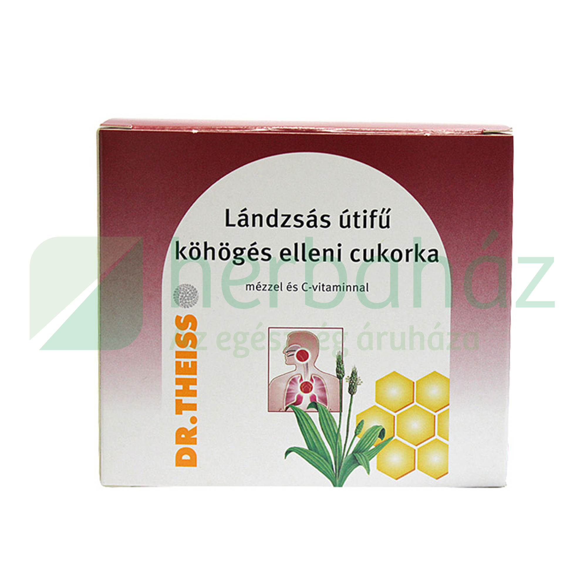DR. THEISS LÁNDZSÁS ÚTIFŰ KÖHÖGÉS ELLENI CUKORKA 50G