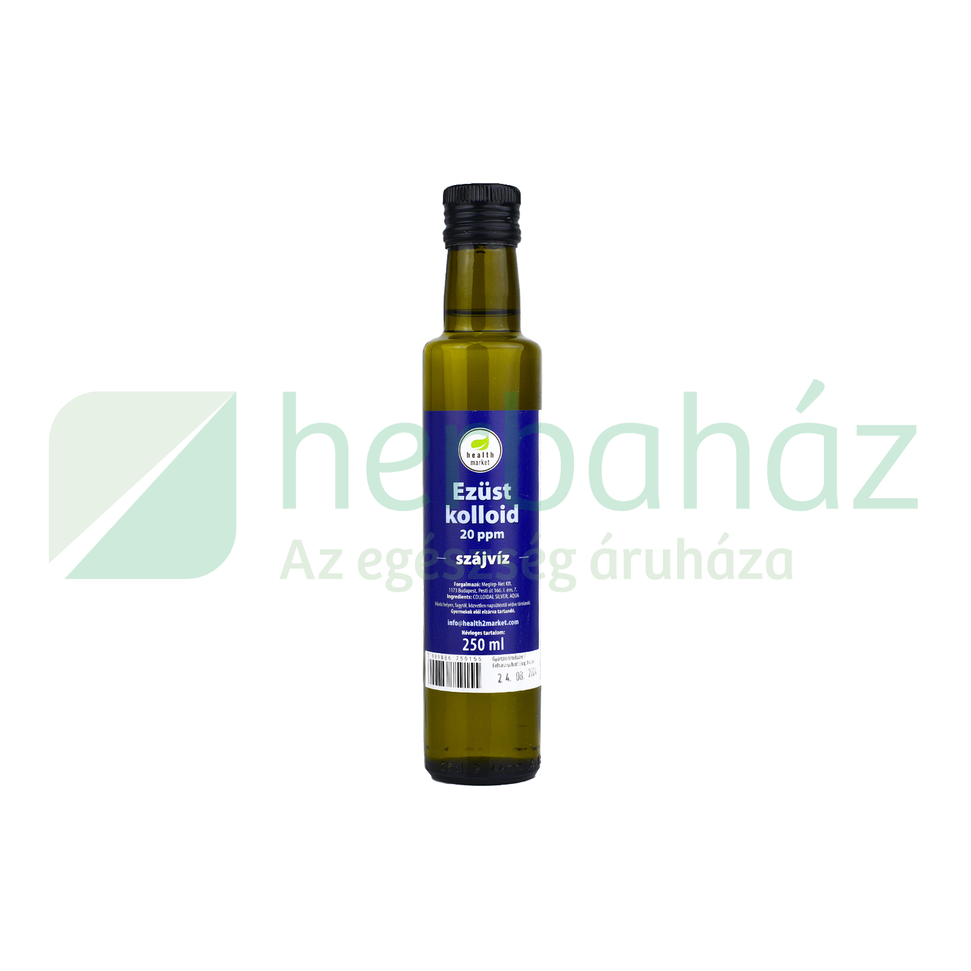 EGÉSZSÉG MARKET EZÜSTKOLLOID 20PPM 250ML