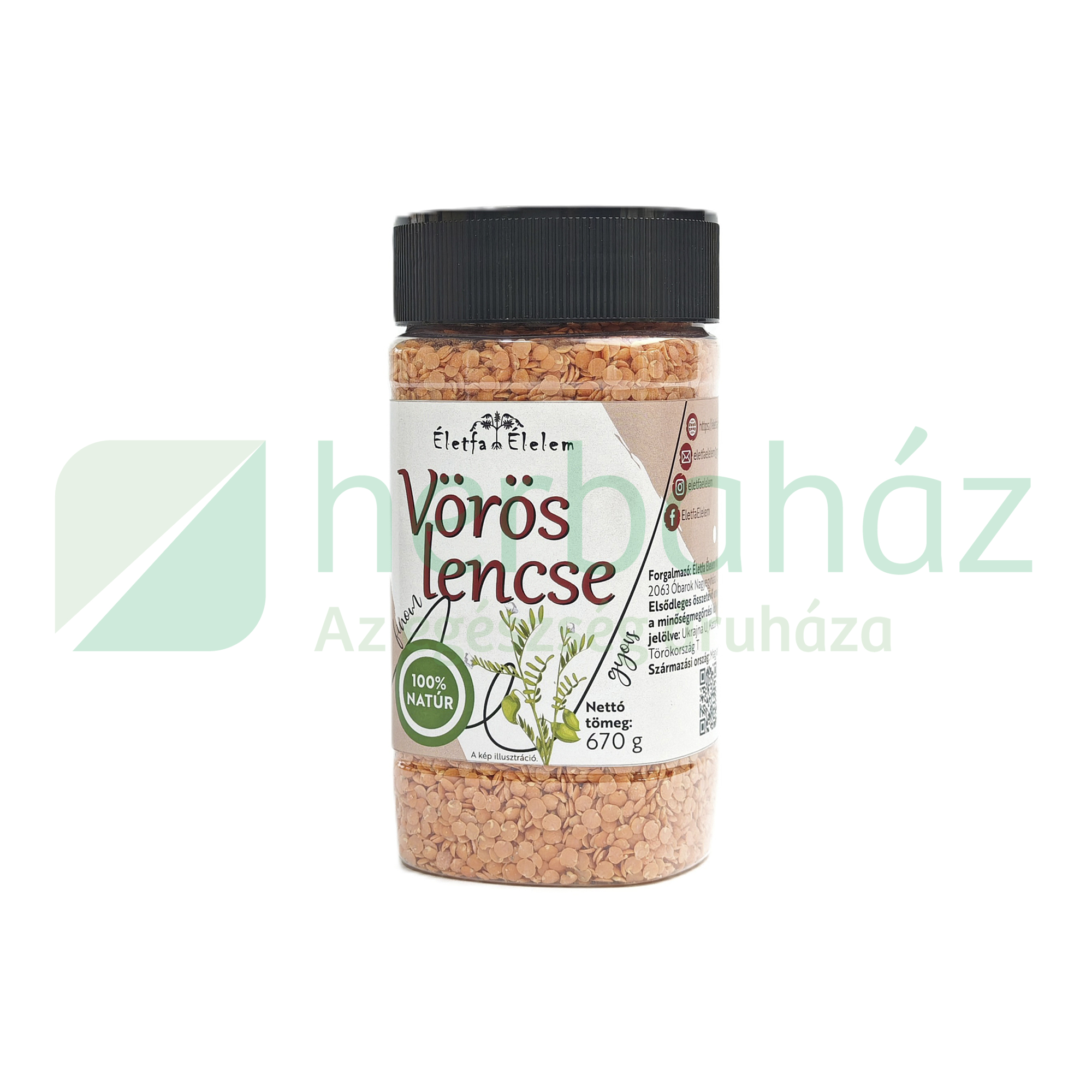 ÉLETFA ÉLELEM VÖRÖS LENCSE 670G