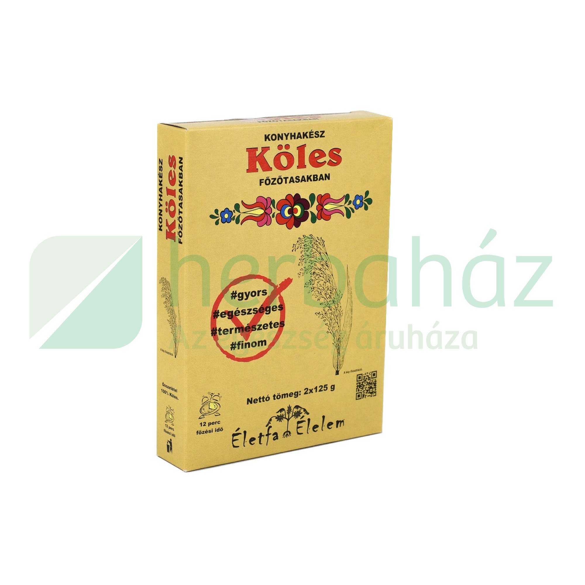 ÉLETFA KÖLES FŐZŐTASAKBAN 2X125G