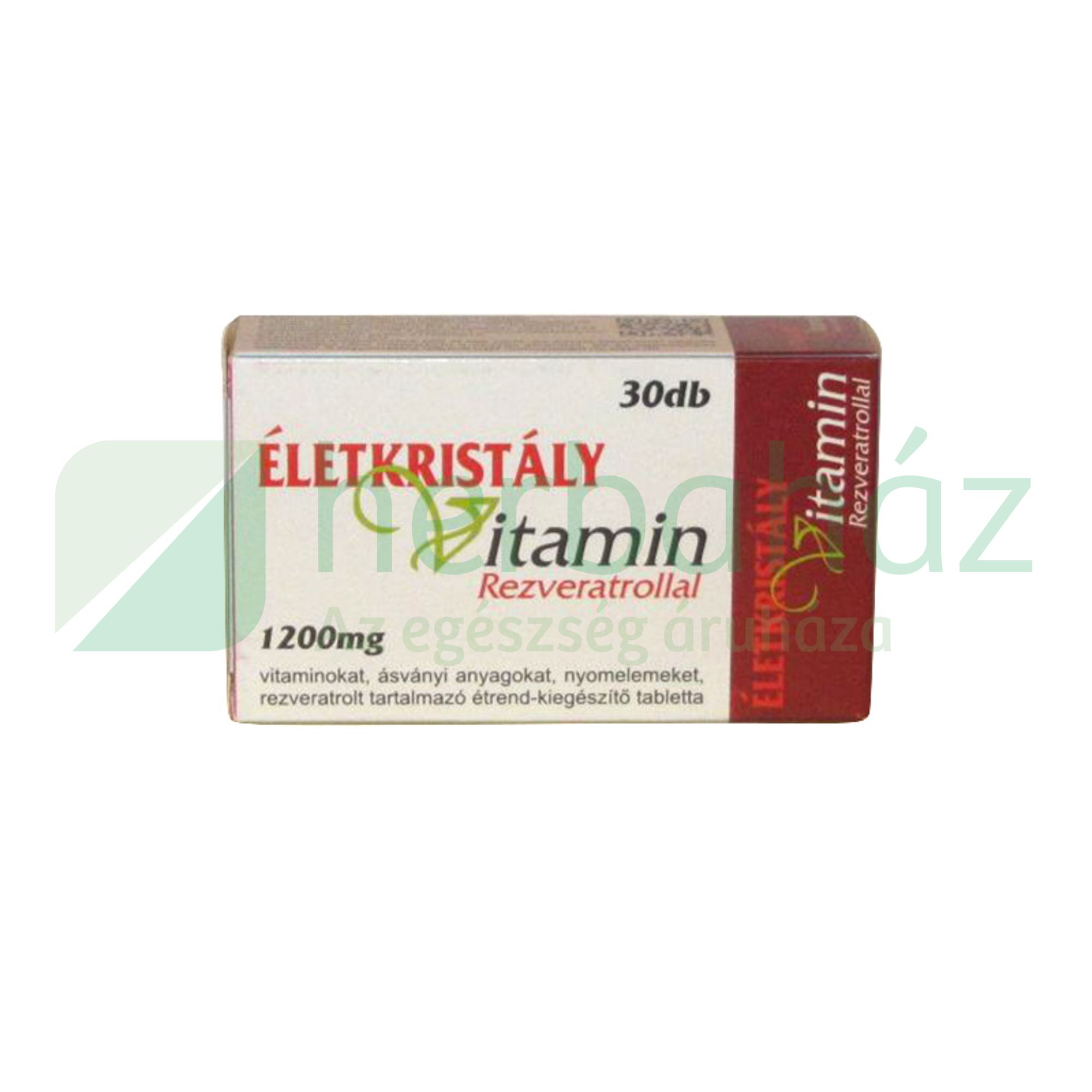 ÉLETKRISTÁLY MULTIVITAMIN TABLETTA REZVERATROLLAL + Q10 30DB