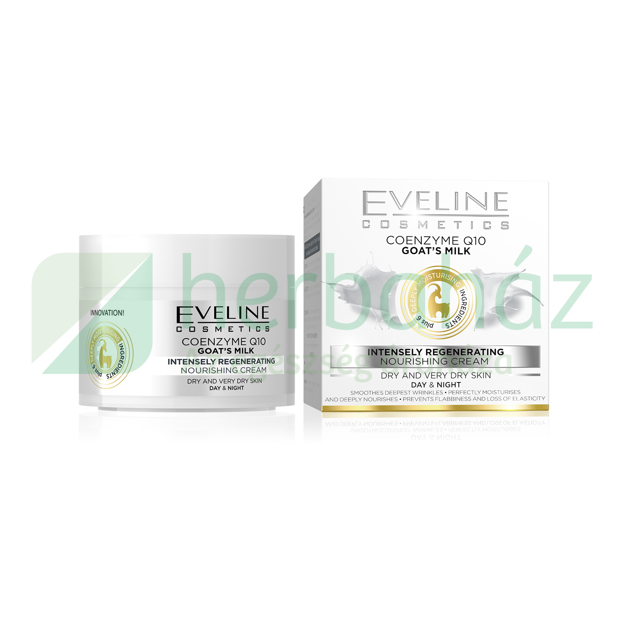 EVELINE NATURE LINE COENZYME Q10 KECSKETEJES REGENERÁLÓ ARCKRÉM 50ML