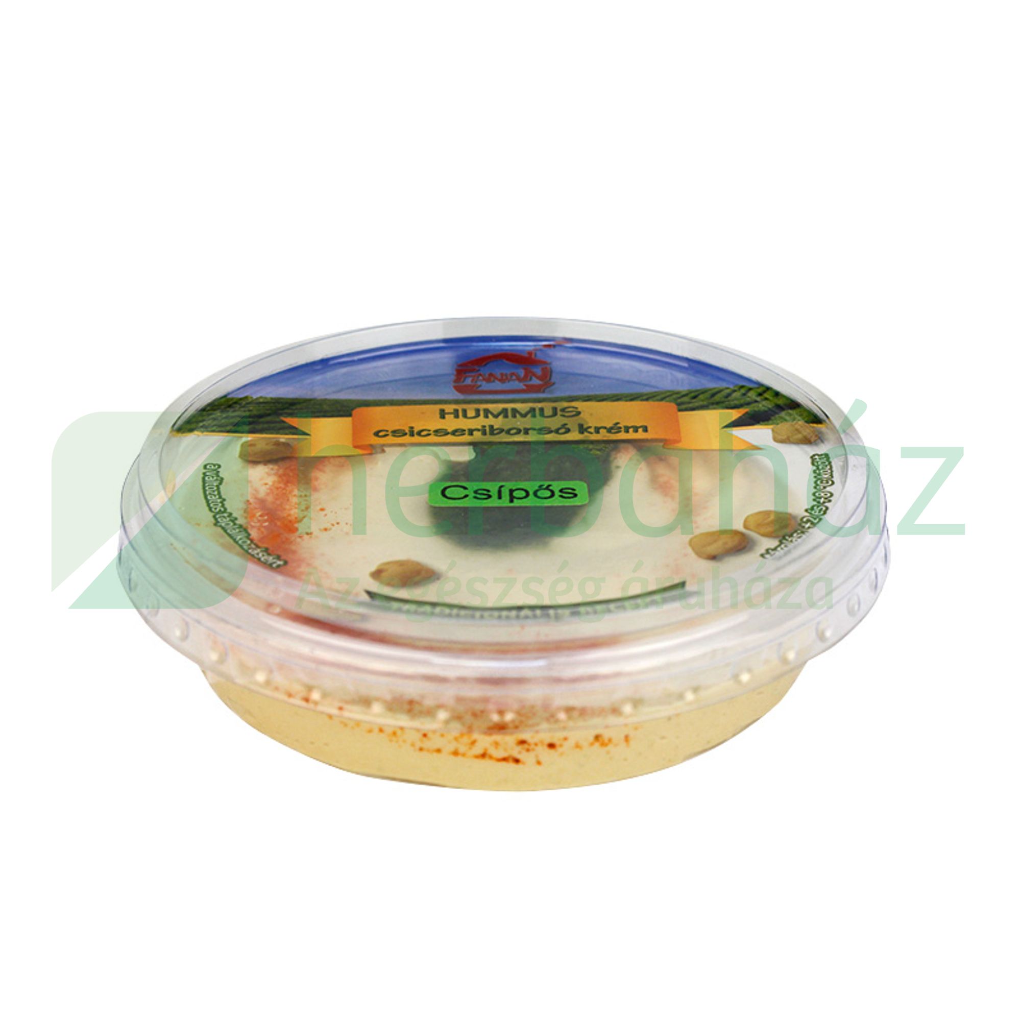 FANAN HUMMUS CSICSERIBORSÓKRÉM CSÍPŐS SZÓSSZAL 250G