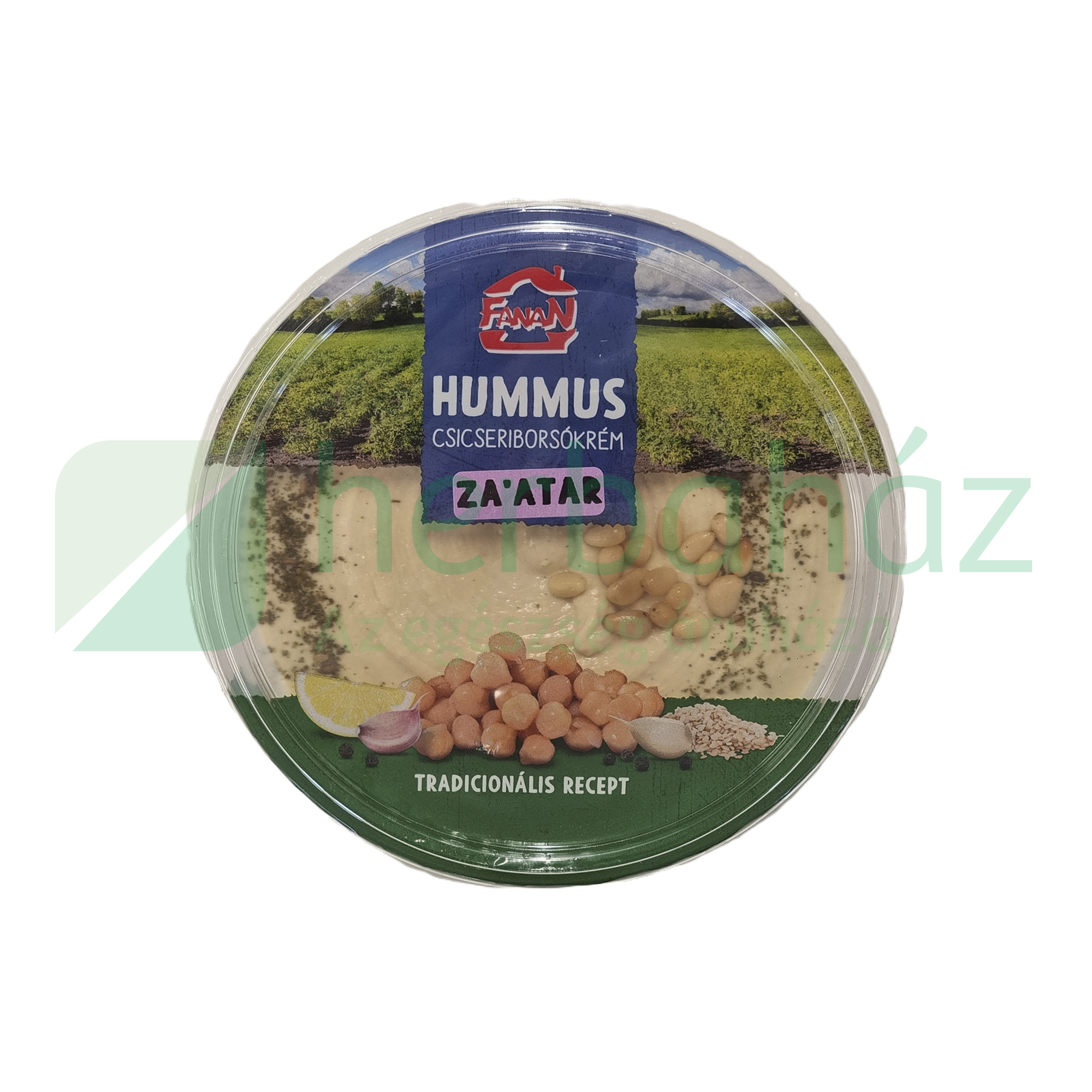 FANAN HUMMUS CSICSERIBORSÓKRÉM FENYŐMAG ÉS ZAATAR 250G[H]
