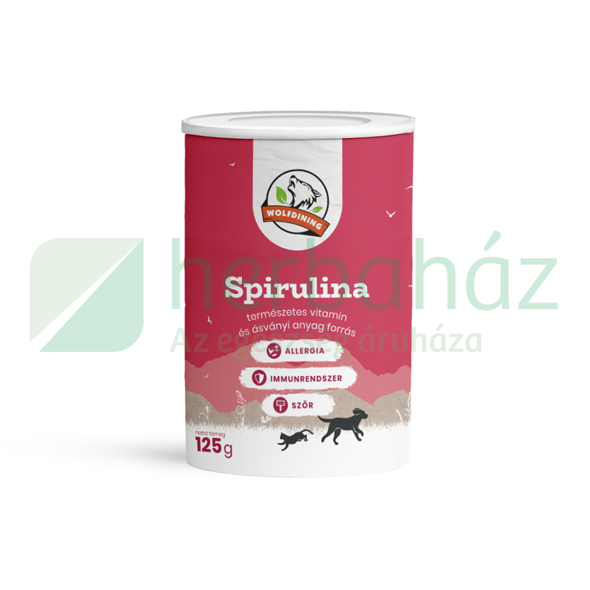 FARKASKONYHA SPIRULINA ALGA KUTYÁKNAK, MACSKÁKNAK 125G