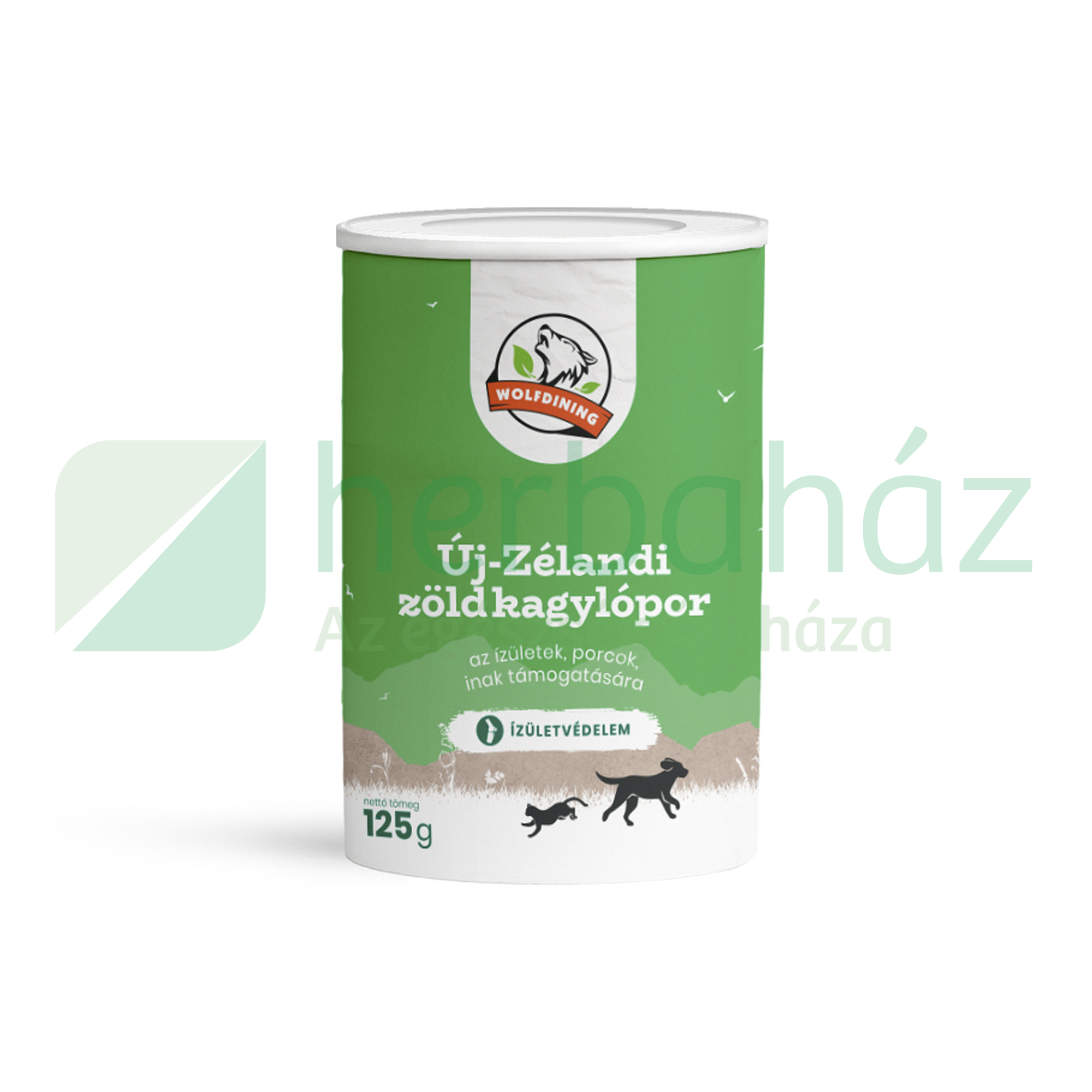 FARKASKONYHA ÚJ-ZÉLANDI ZÖLDKAGYLÓPOR KUTYÁKNAK, MACSKÁKNAK 125G