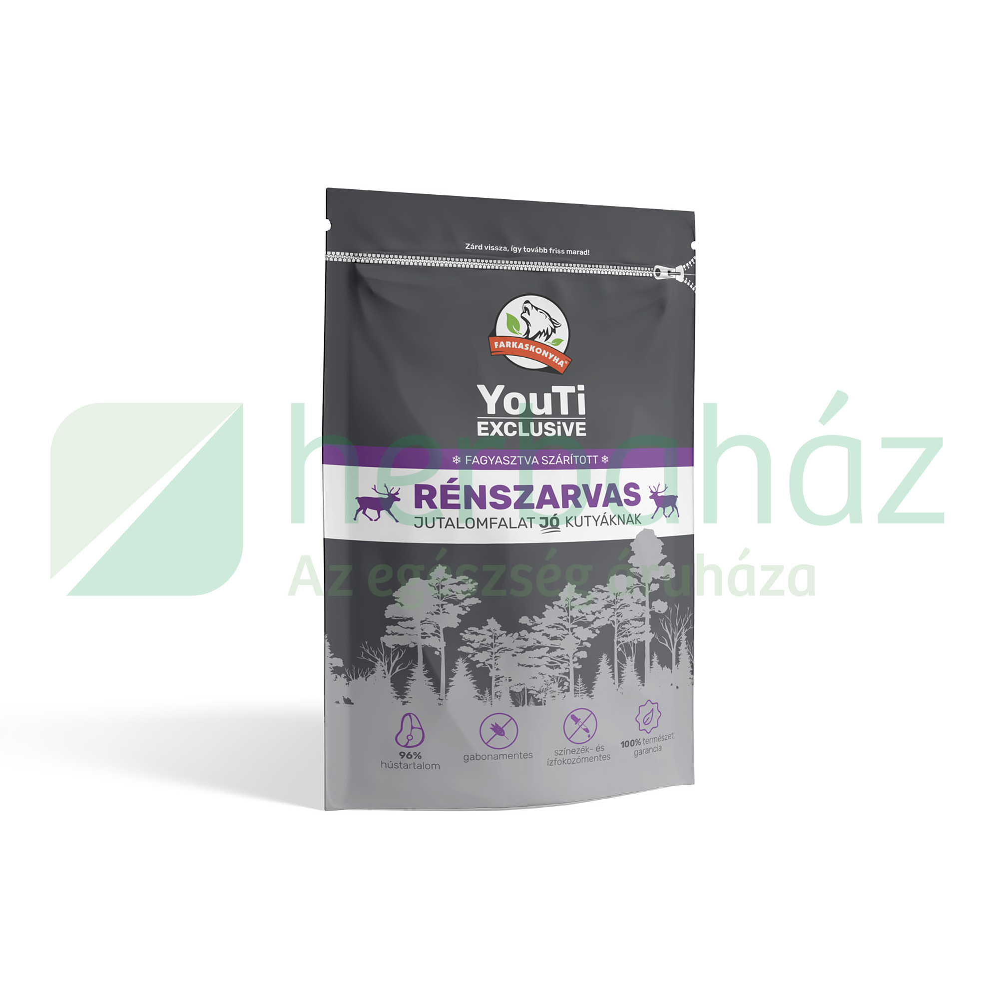 FARKASKONYHA YOUTI EXCLUSIVE RÉNSZARVAS JUTALOMFALAT 50G