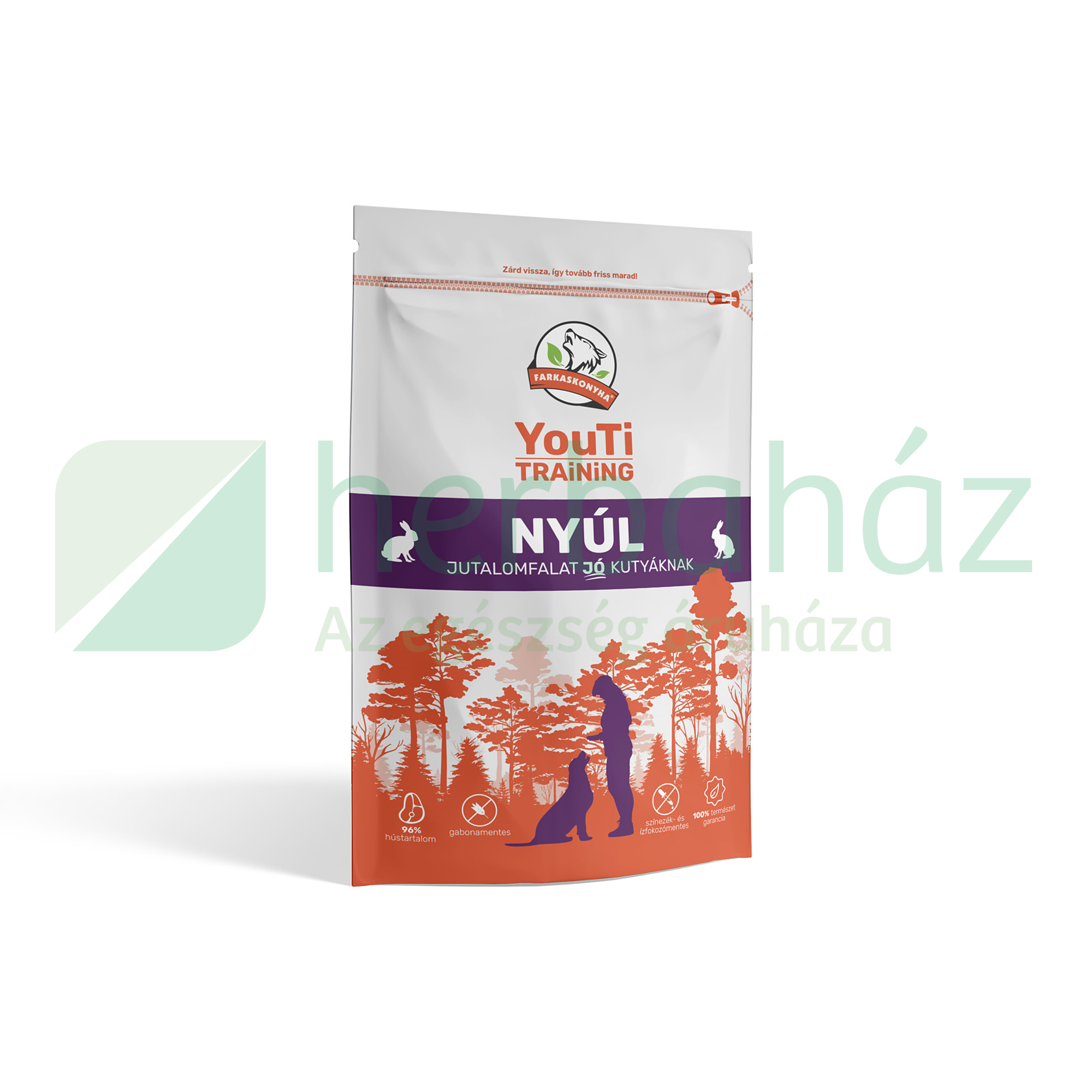 FARKASKONYHA YOUTI TRAINING NYÚL JUTALOMFALAT 100G