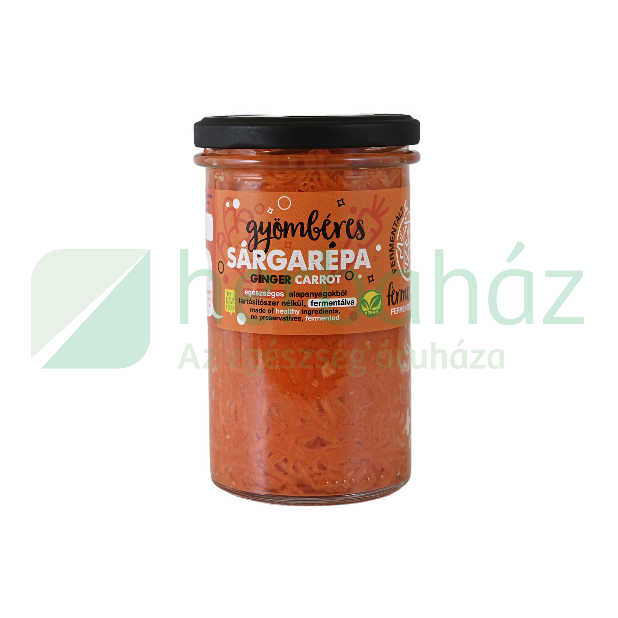 FERMENTINI VEGAN FERMENTÁLT FINOMSÉGOK GYÖMBÉRES SÁRGARÉPA 450G[H]