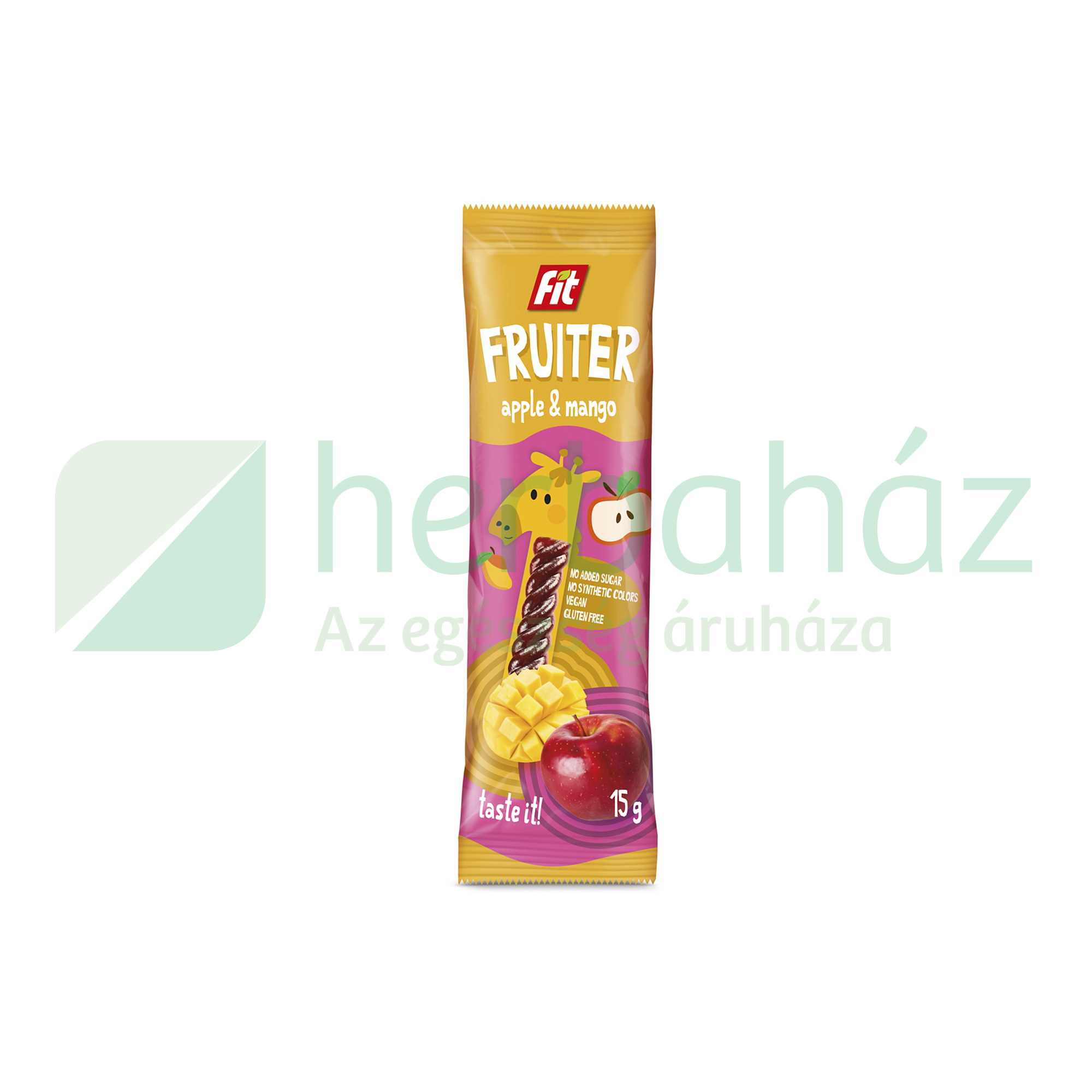 FIT FRUITER GYÜMÖLCSZSELÉ ALMA-MANGÓ 15G