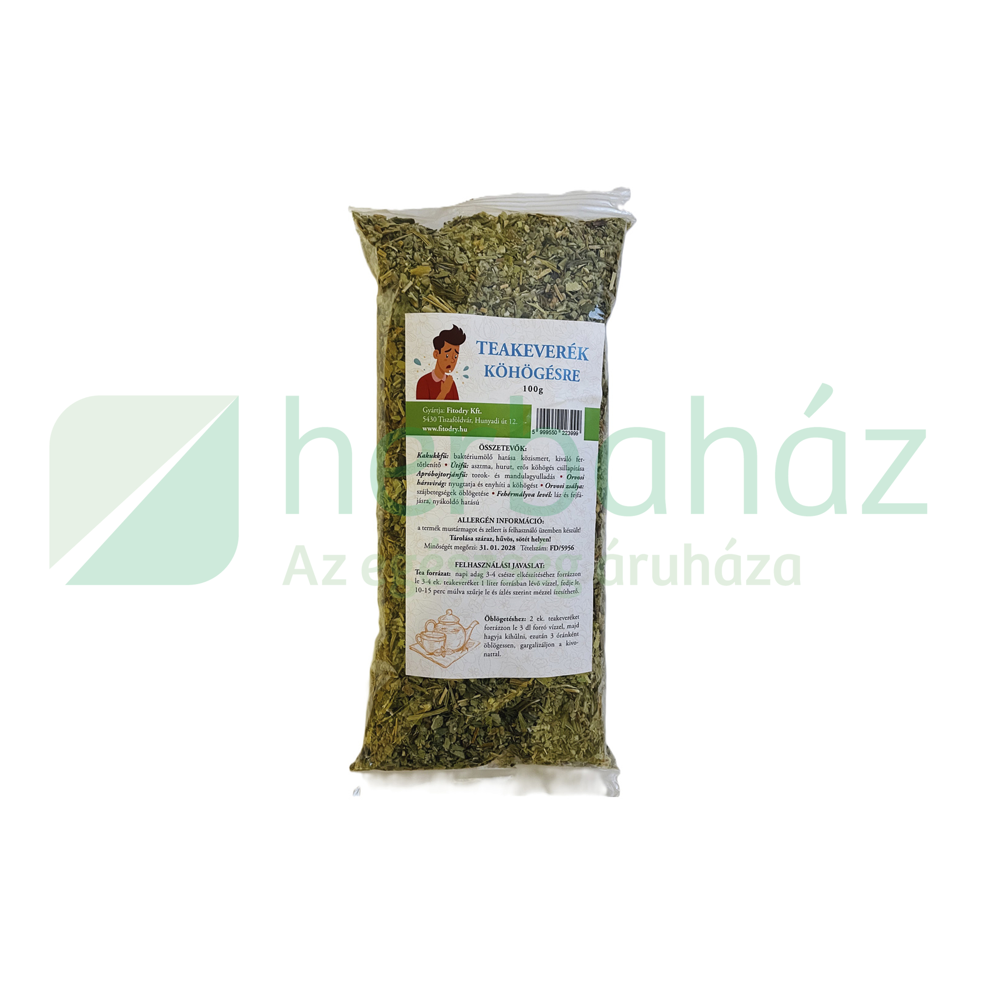 FITODRY TEAKEVERÉK KÖHÖGÉSRE 100G