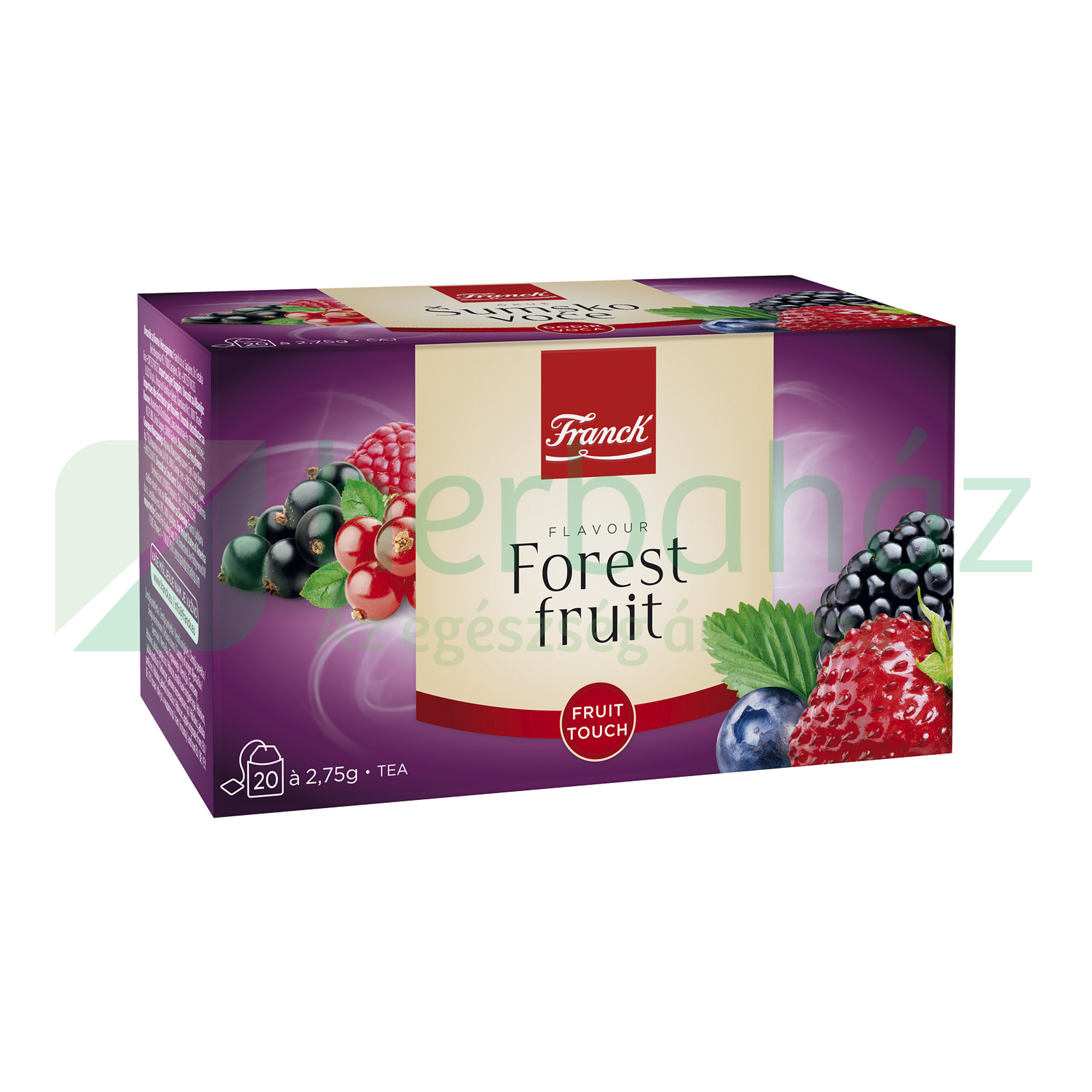 FRANCK GYÜMÖLCSTEA ERDEI GYÜMÖLCS ÍZŰ, KOFFEINMENTES, FILTERES 20DB