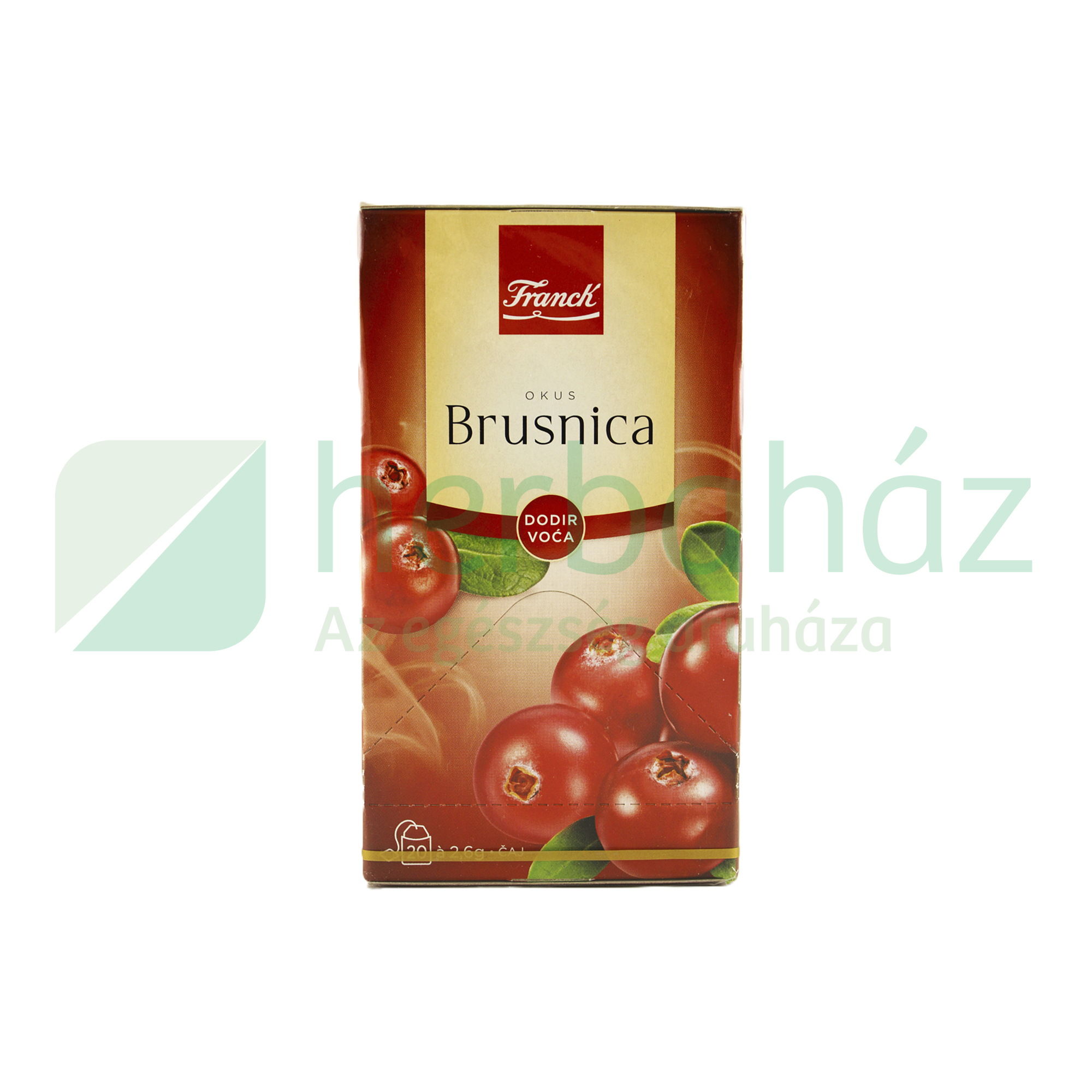 FRANCK GYÜMÖLCSTEA VÖRÖS ÁFONYA ÍZŰ, KOFFEINMENTES, FILTERES 20DB