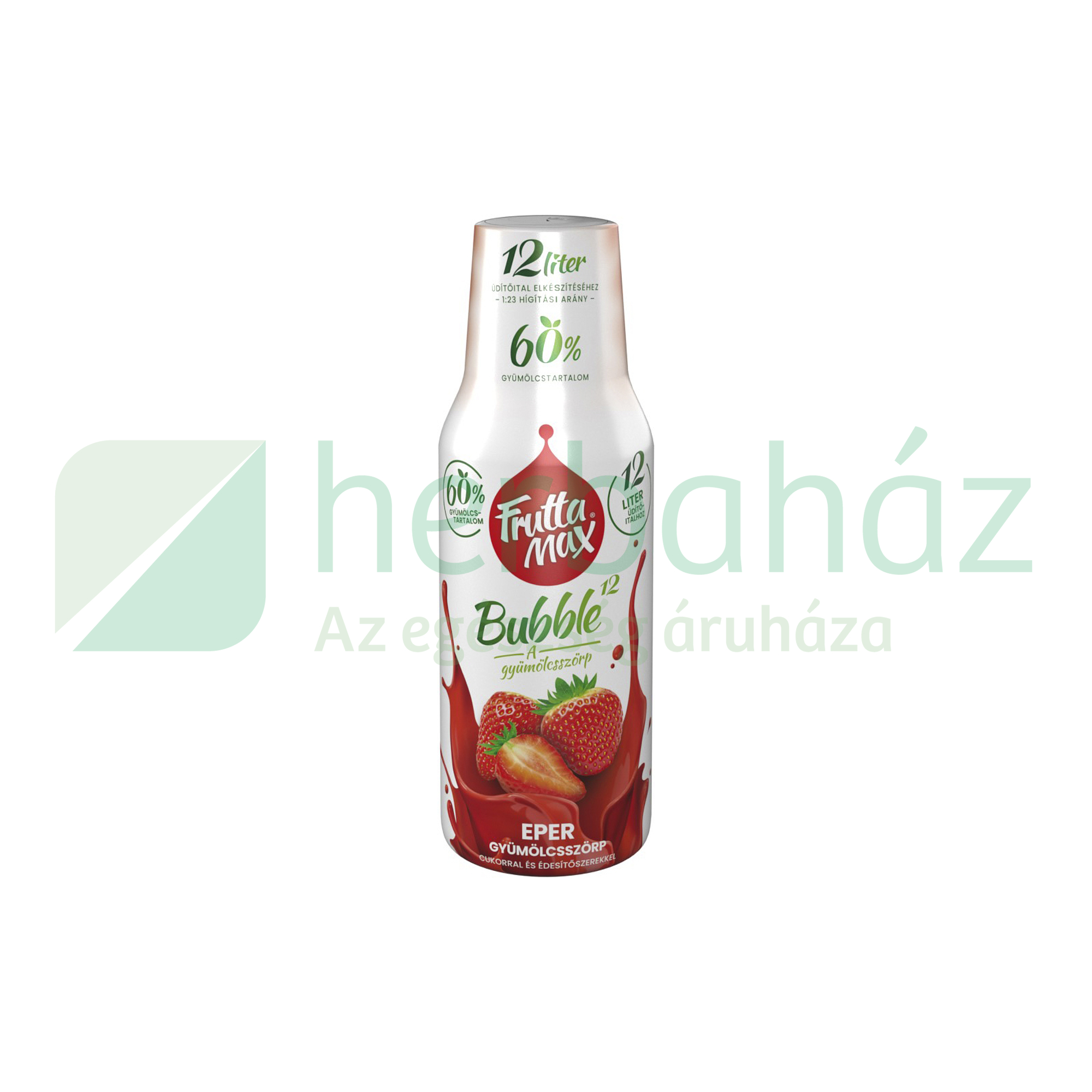 FRUTTAMAX BUBBLE 12 GYÜMÖLCSSZÖRP EPER 500ML DRS+50FT BETÉTDÍJ