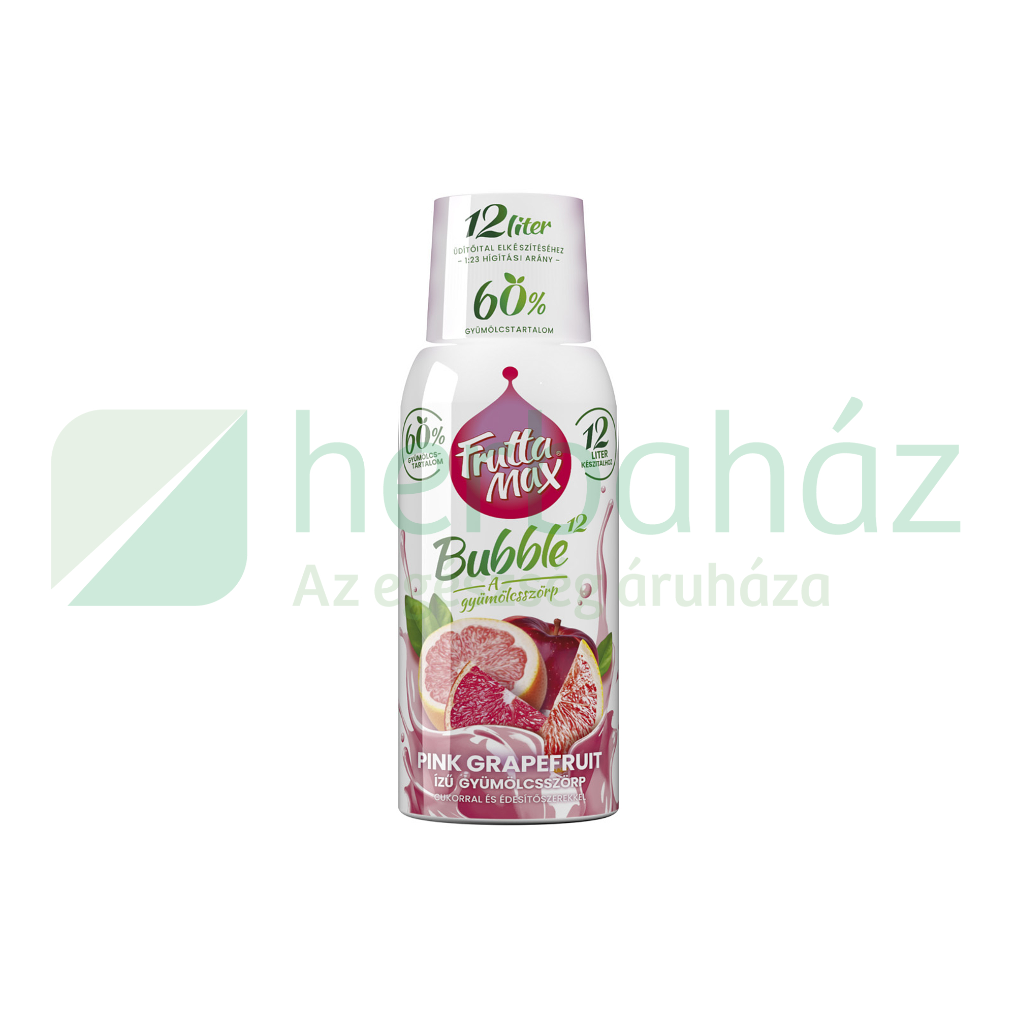 FRUTTAMAX BUBBLE 12 GYÜMÖLCSSZÖRP PINK GRAPEFRUIT 500ML DRS+50FT BETÉTDÍJ