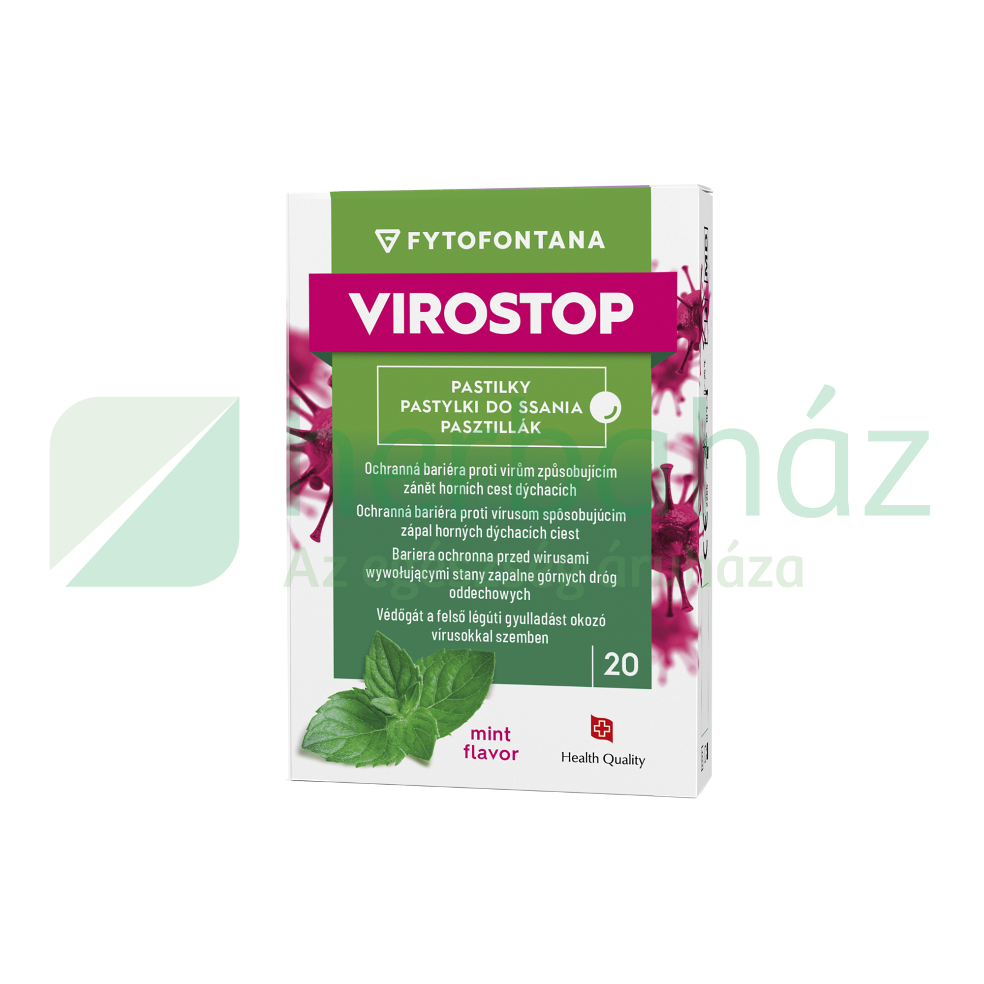 FYTOFONTANA VIROSTOP PASZTILLA MENTA 20DB