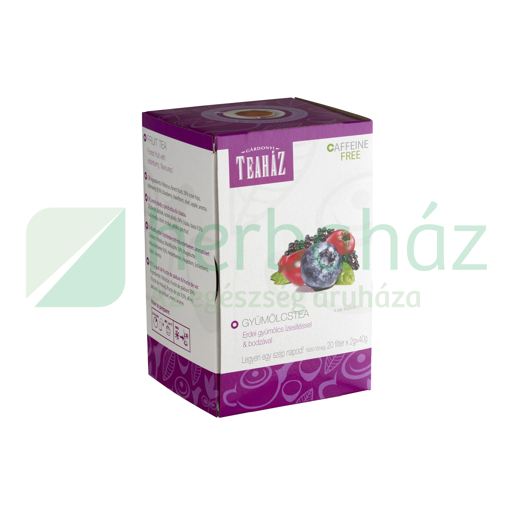 GÁRDONYI TEAHÁZ ERDEI GYÜMÖLCS TEA FILTERES 20DB
