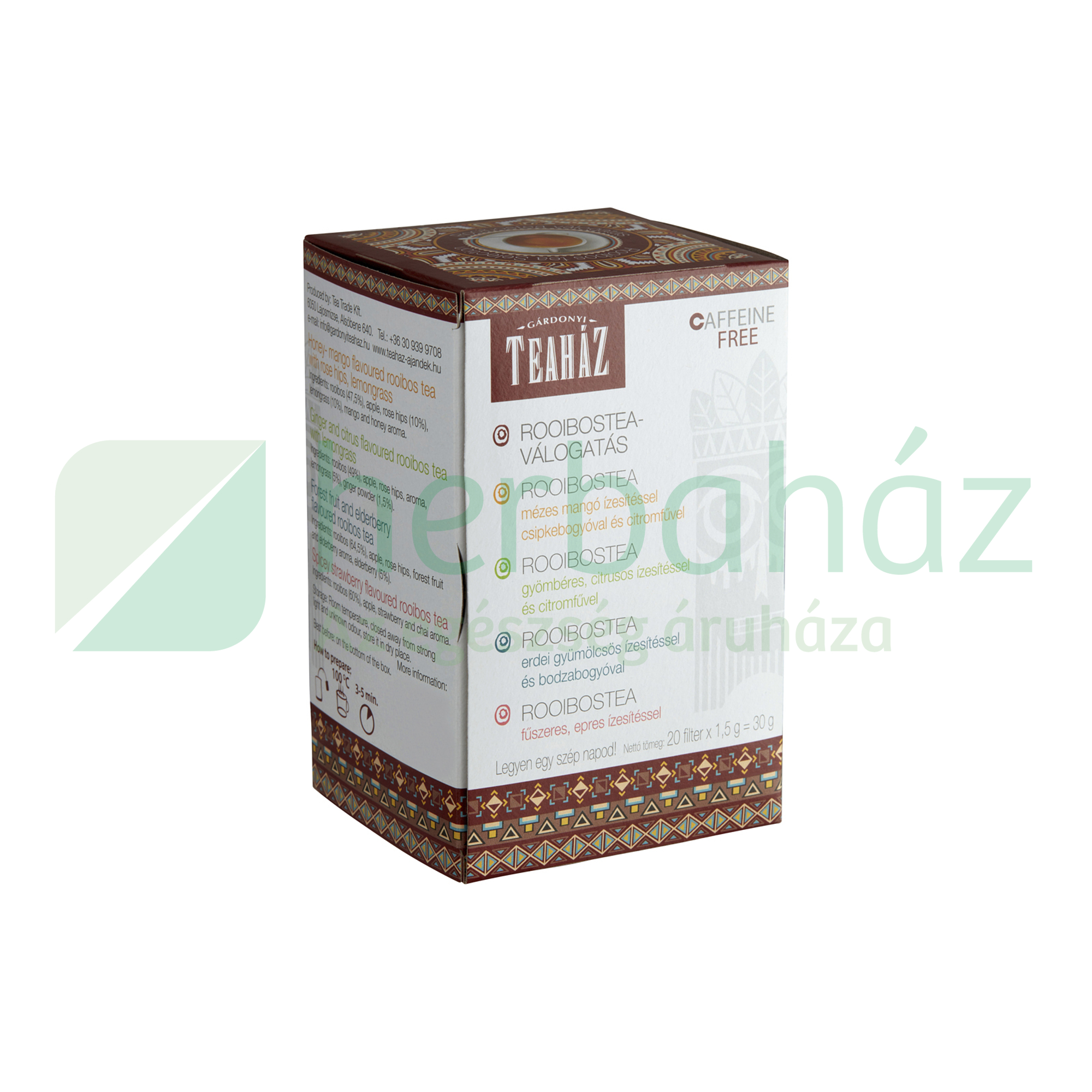 GÁRDONYI TEAHÁZ ROOIBOS TEAVÁLOGATÁS 30G