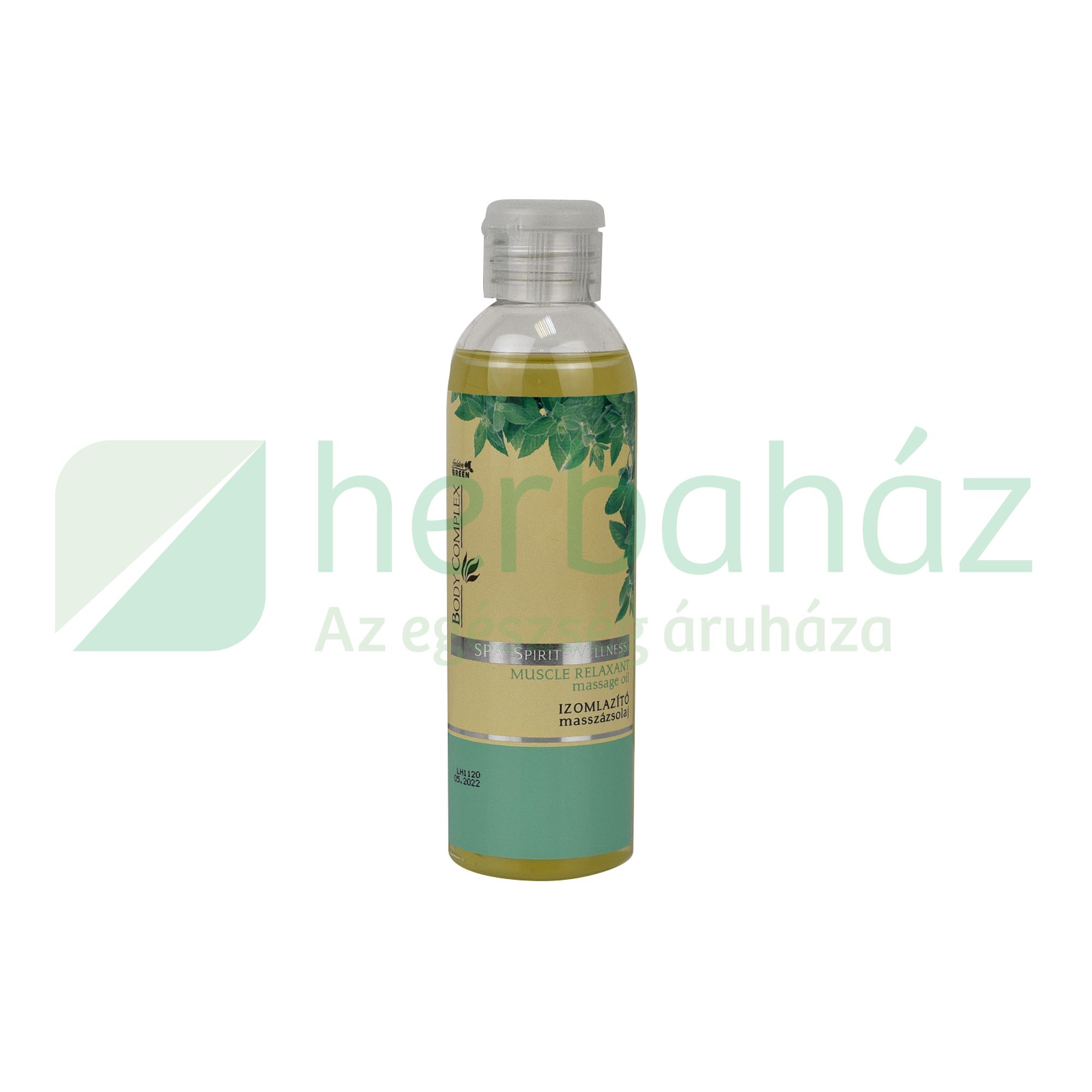 GOLDEN GREEN BODY COMPLEX SPA SPIRIT WELLNESS IZOMLAZÍTÓ MASSZÁZSOLAJ 250ML