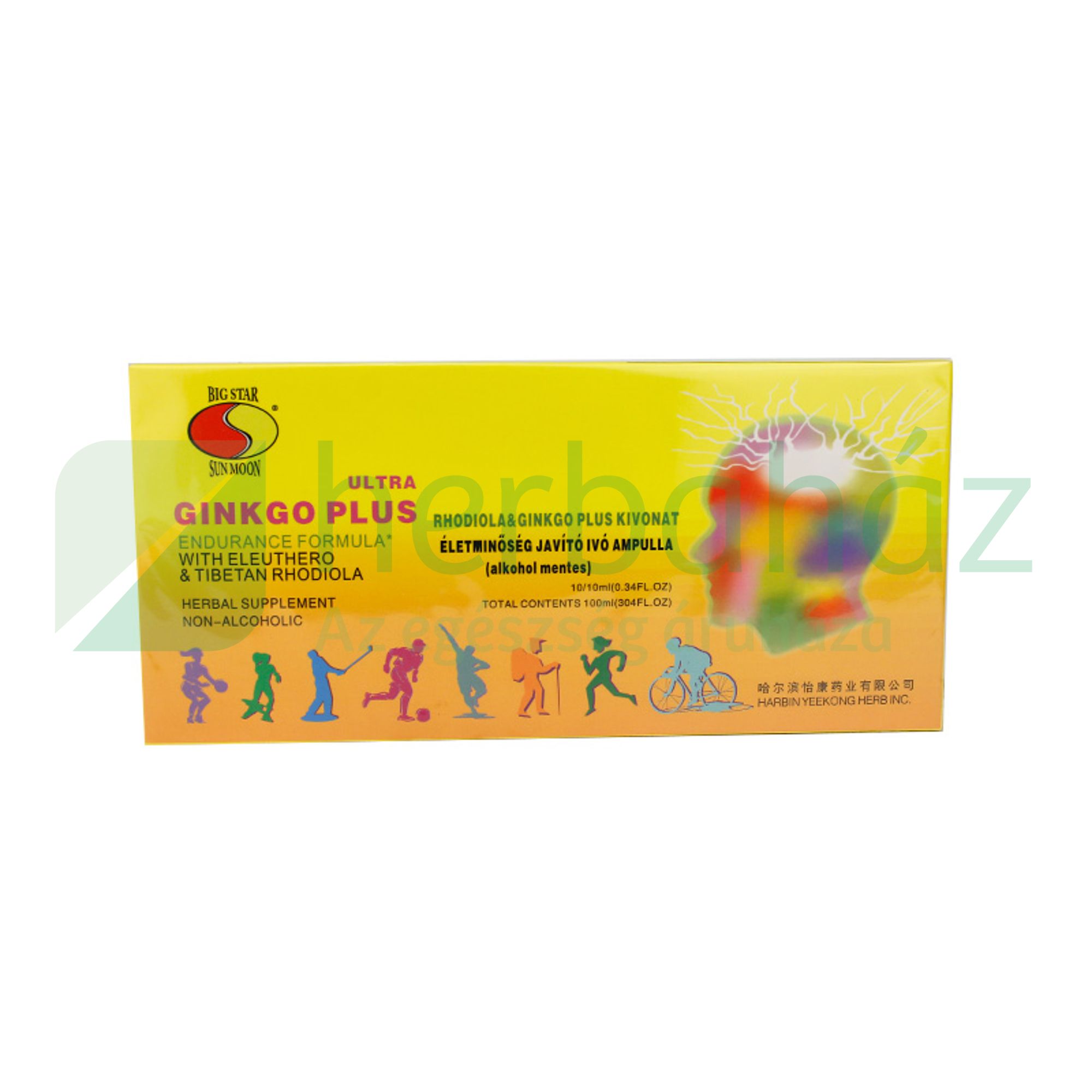 SUN MOON GINKGO ÉS RHODIOLA KIVONAT 10X10ML