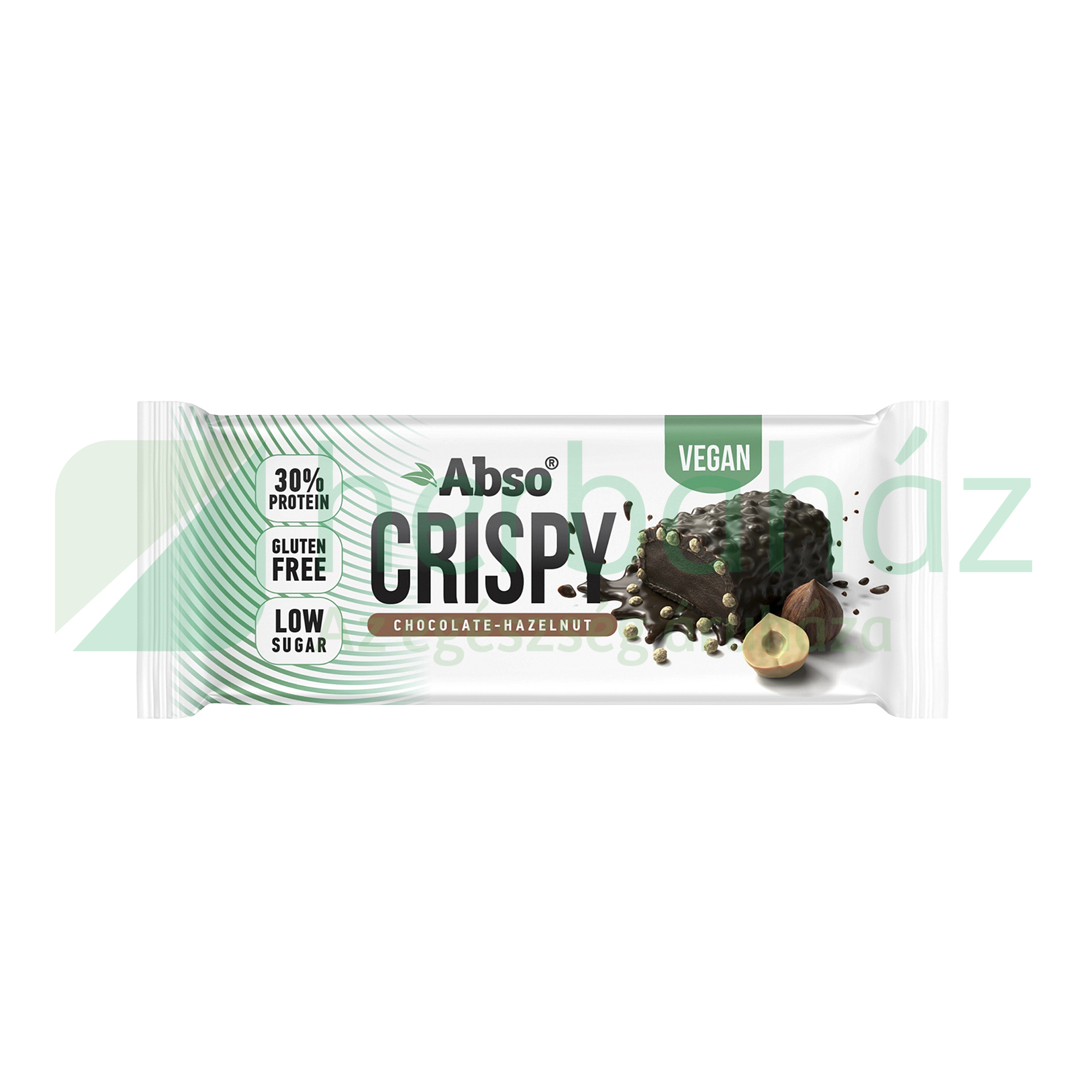 GLUTÉNMENTES ABSO CRISPY FEHÉRJESZELET CSOKOLÁDÉ-MOGYORÓKRÉM IZŰ 50G