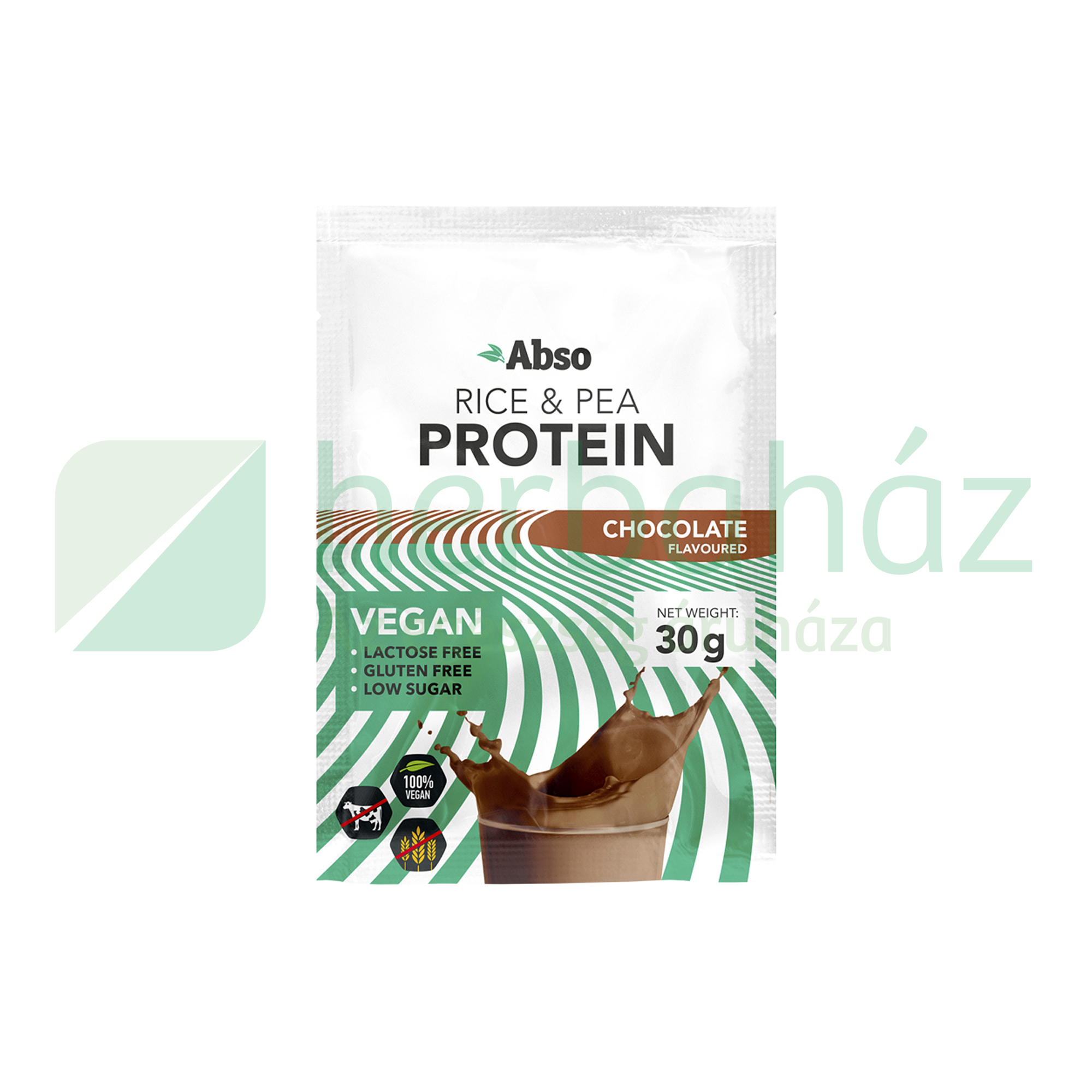 GLUTÉNMENTES ABSO VEGÁN PROTEIN POR CSOKOLÁDÉ ÍZŰ 30G