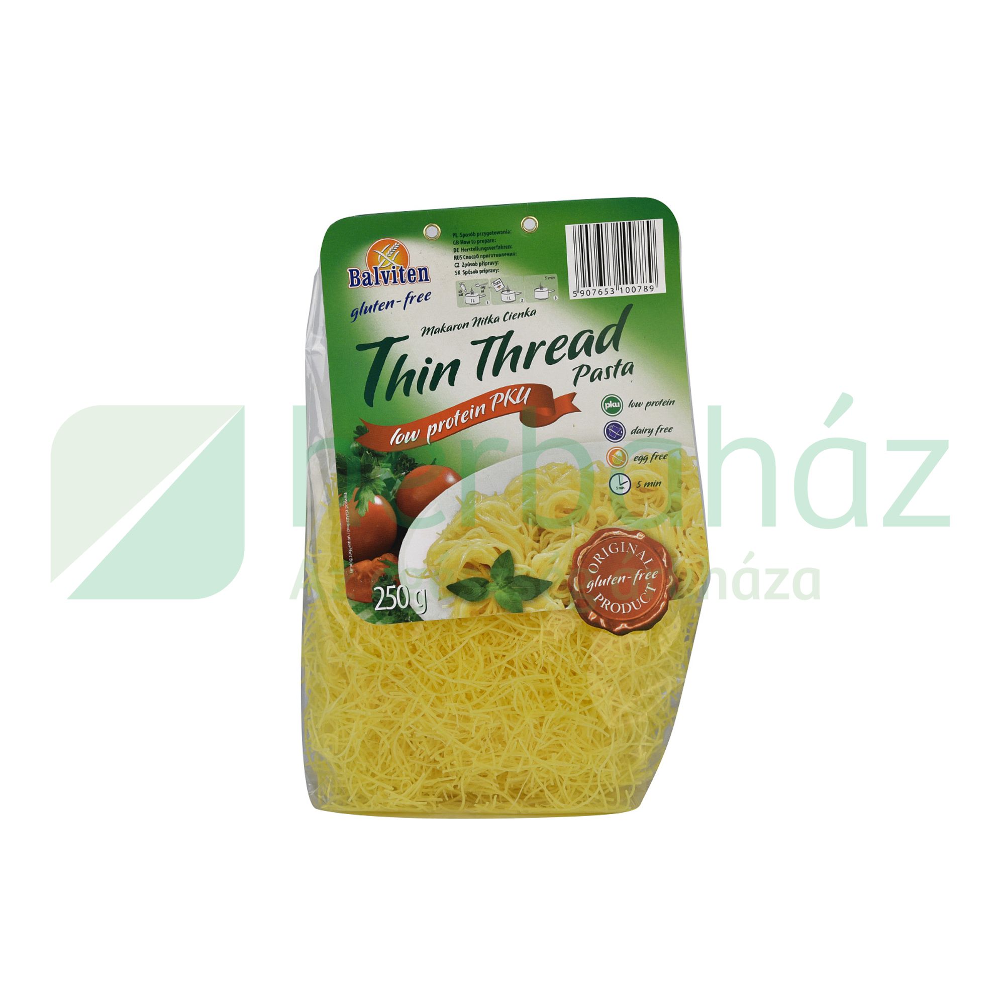 GLUTÉNMENTES BALVITEN CÉRNAMETÉLT VÉKONY PKU 250G