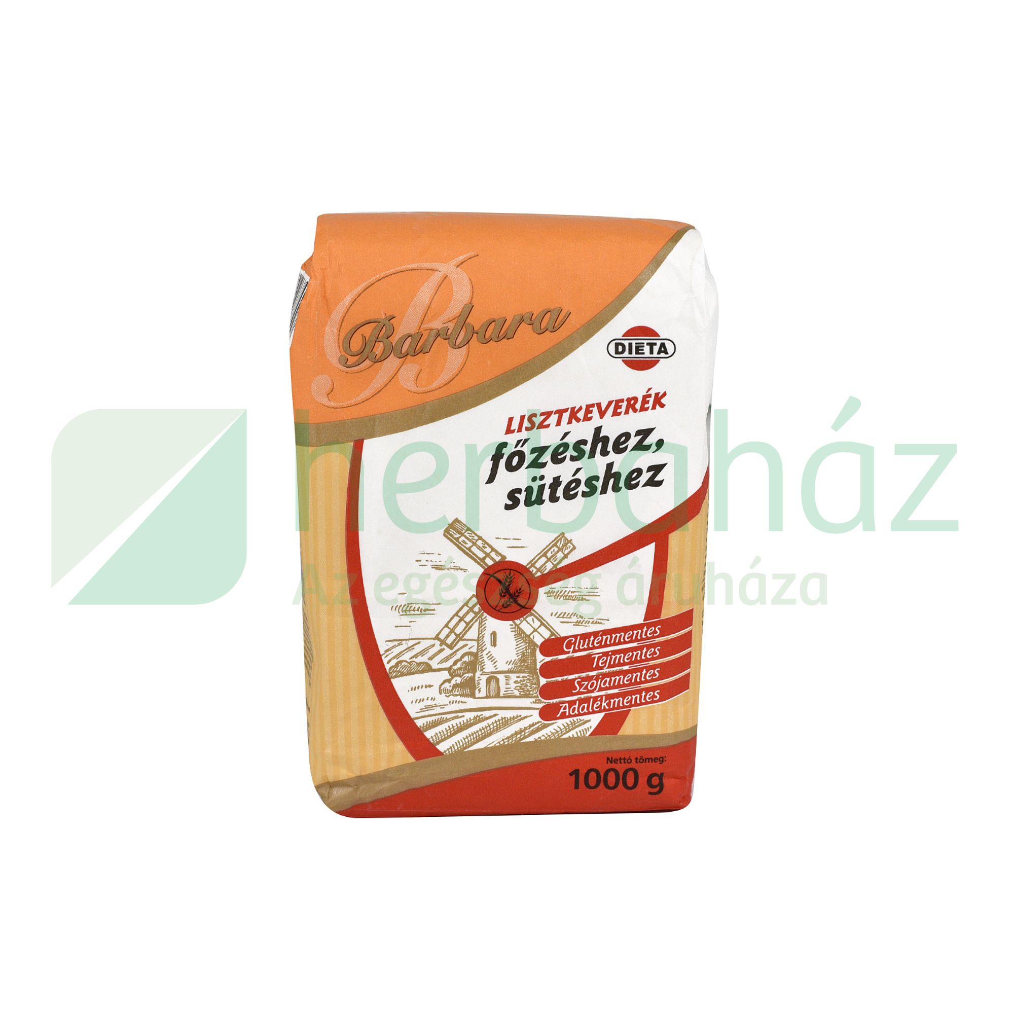 GLUTÉNMENTES BARBARA LISZTKEVERÉK FŐZÉSHEZ-SÜTÉSHEZ 1000G