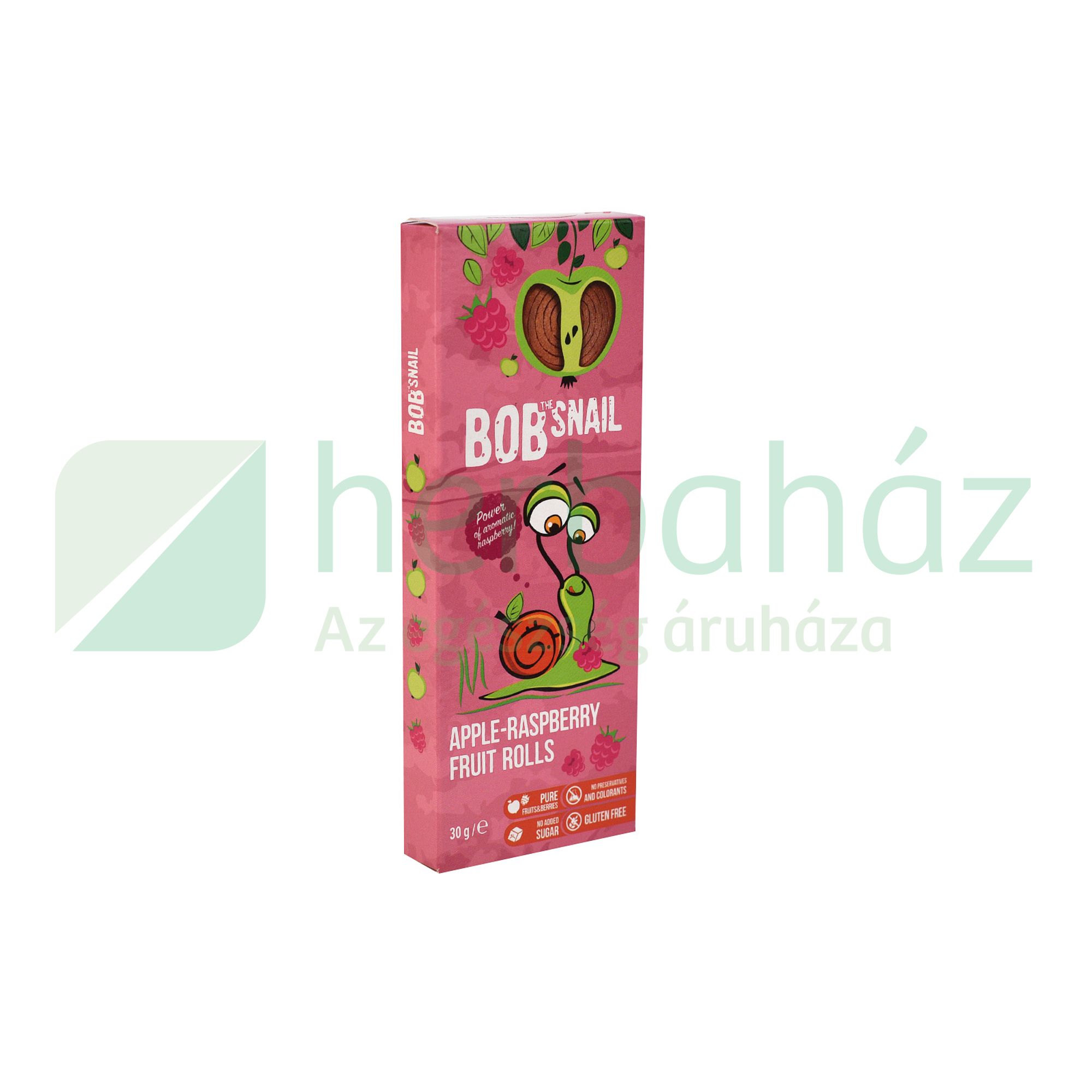 GLUTÉNMENTES BOB SNAIL ALMA-MÁLNA ROLLS 30G