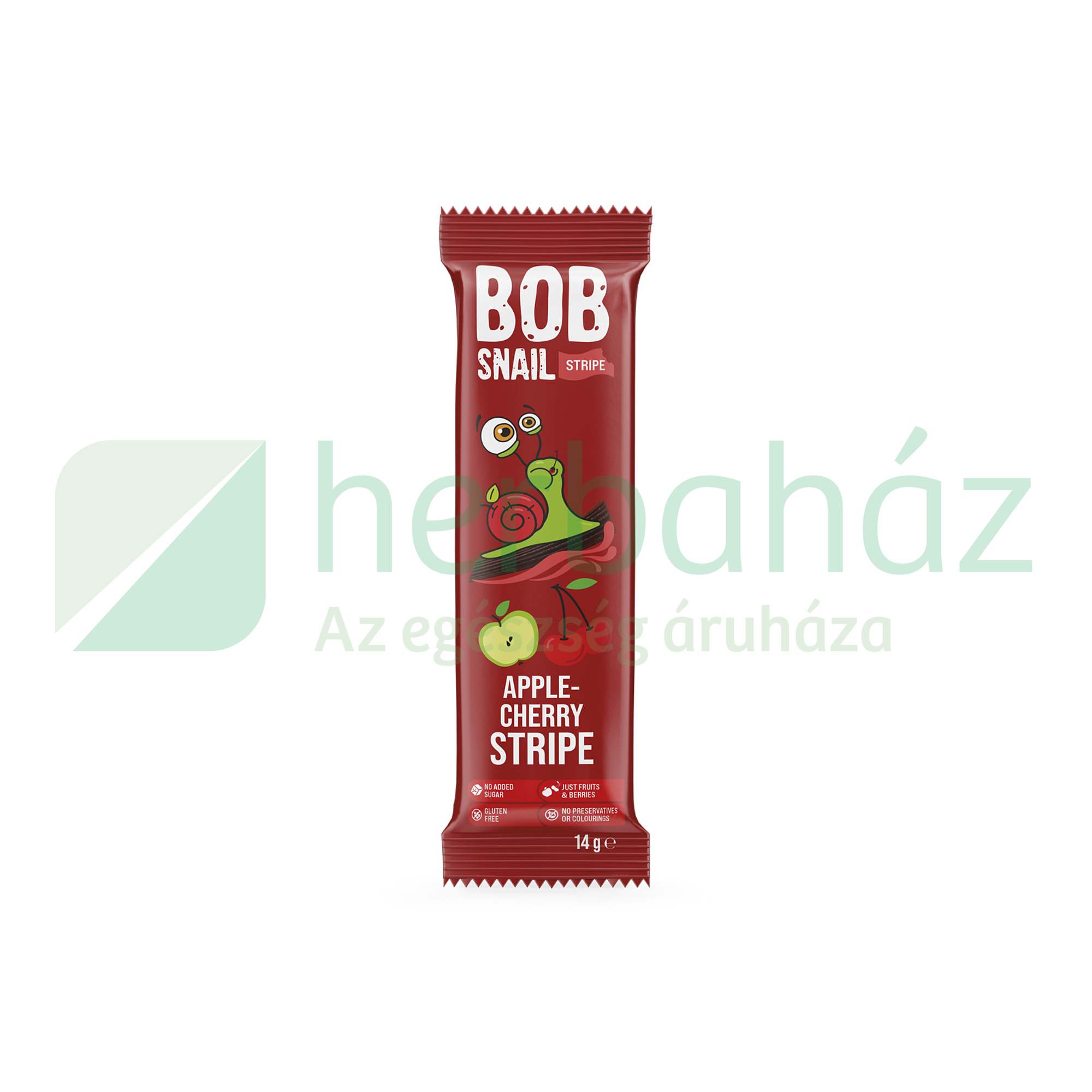 GLUTÉNMENTES BOB SNAIL GYÜMÖLCSSZELET ALMA-MEGGY 14G